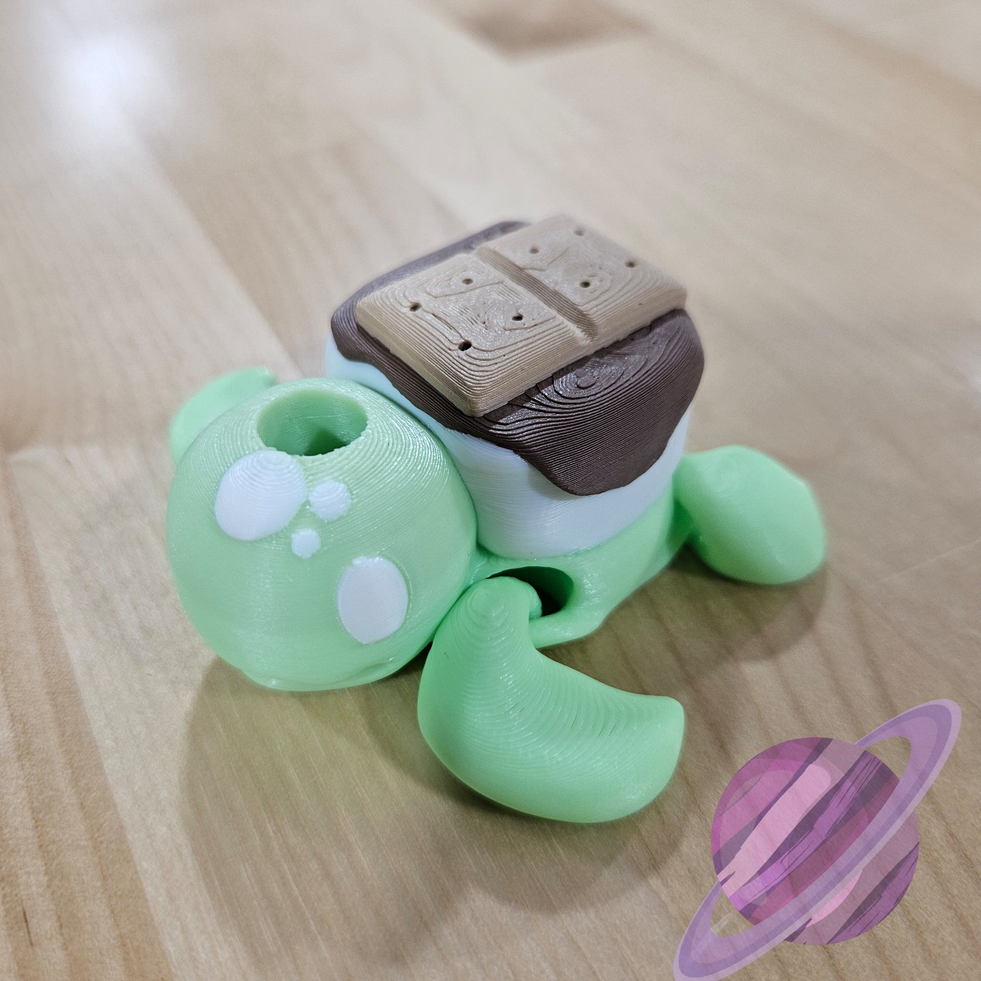 SMORE TURTLE-3D PRINTED STRAW BUDDY - Like A Duchess