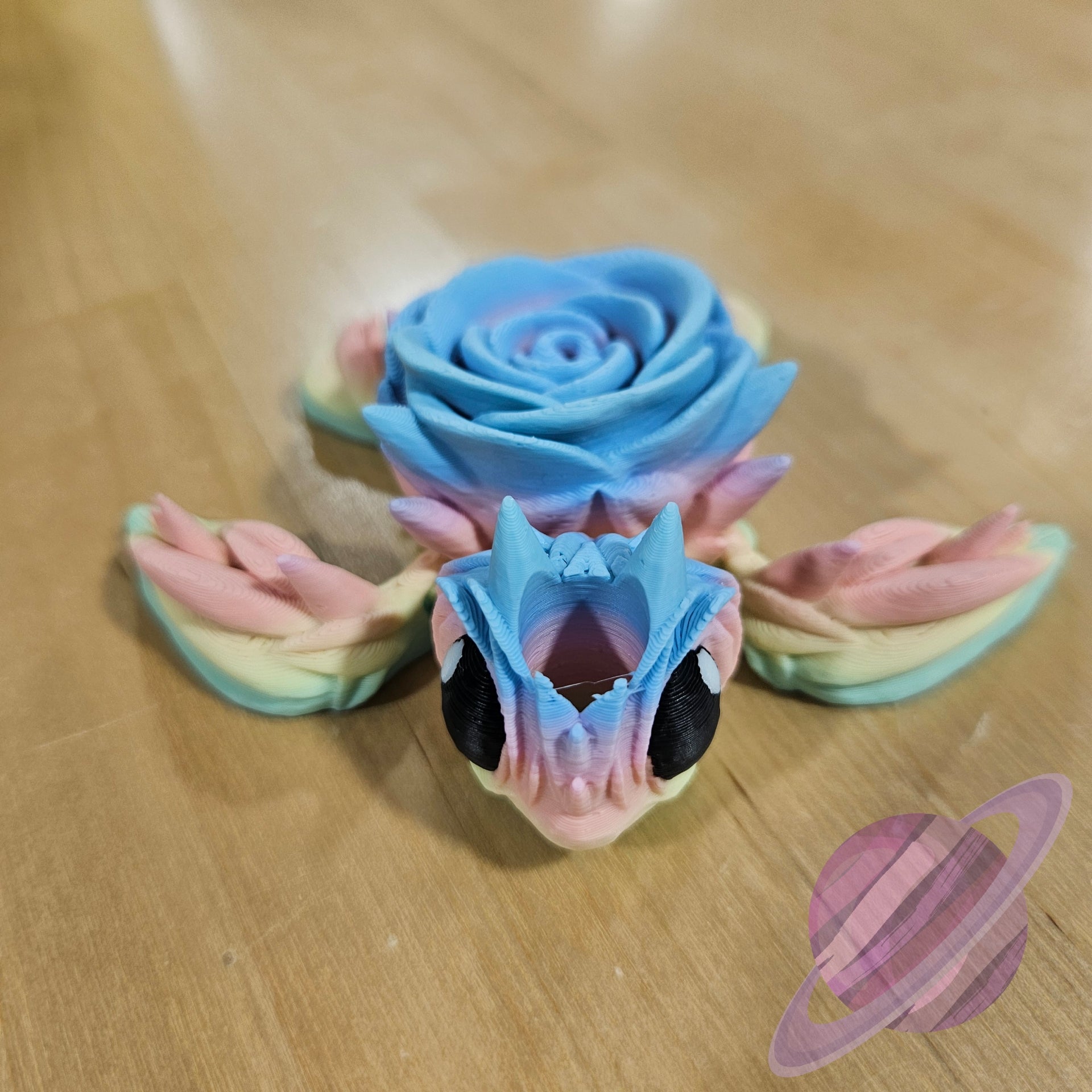 PASTEL ROSE TURTLE-3D PRINTED STRAW BUDDY - Like A Duchess