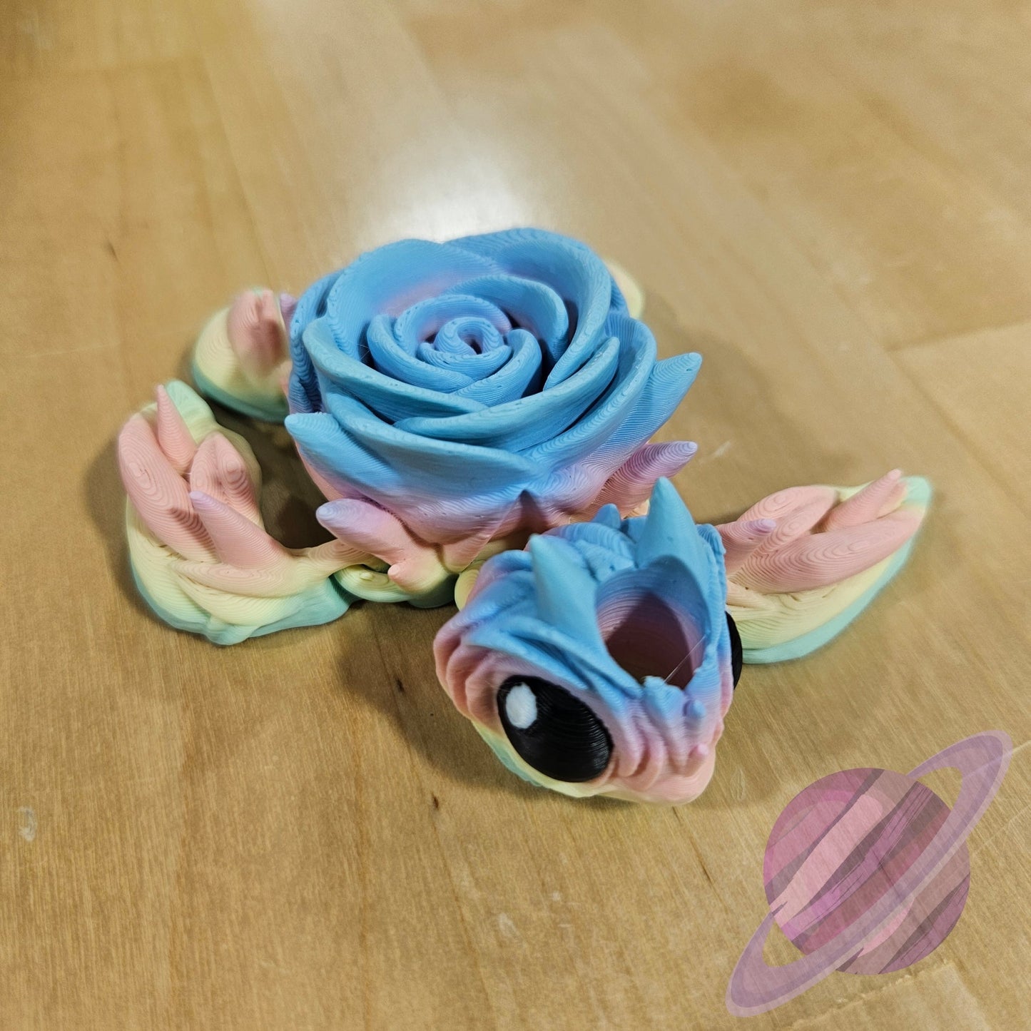 PASTEL ROSE TURTLE-3D PRINTED STRAW BUDDY - Like A Duchess