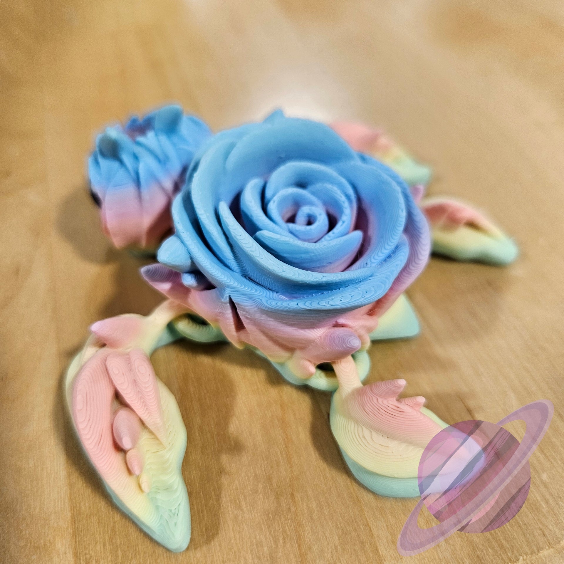 PASTEL ROSE TURTLE-3D PRINTED STRAW BUDDY - Like A Duchess