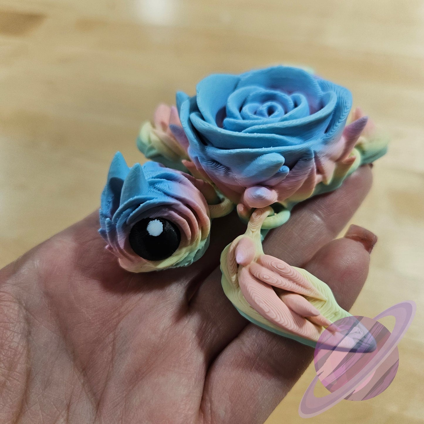 PASTEL ROSE TURTLE-3D PRINTED STRAW BUDDY - Like A Duchess