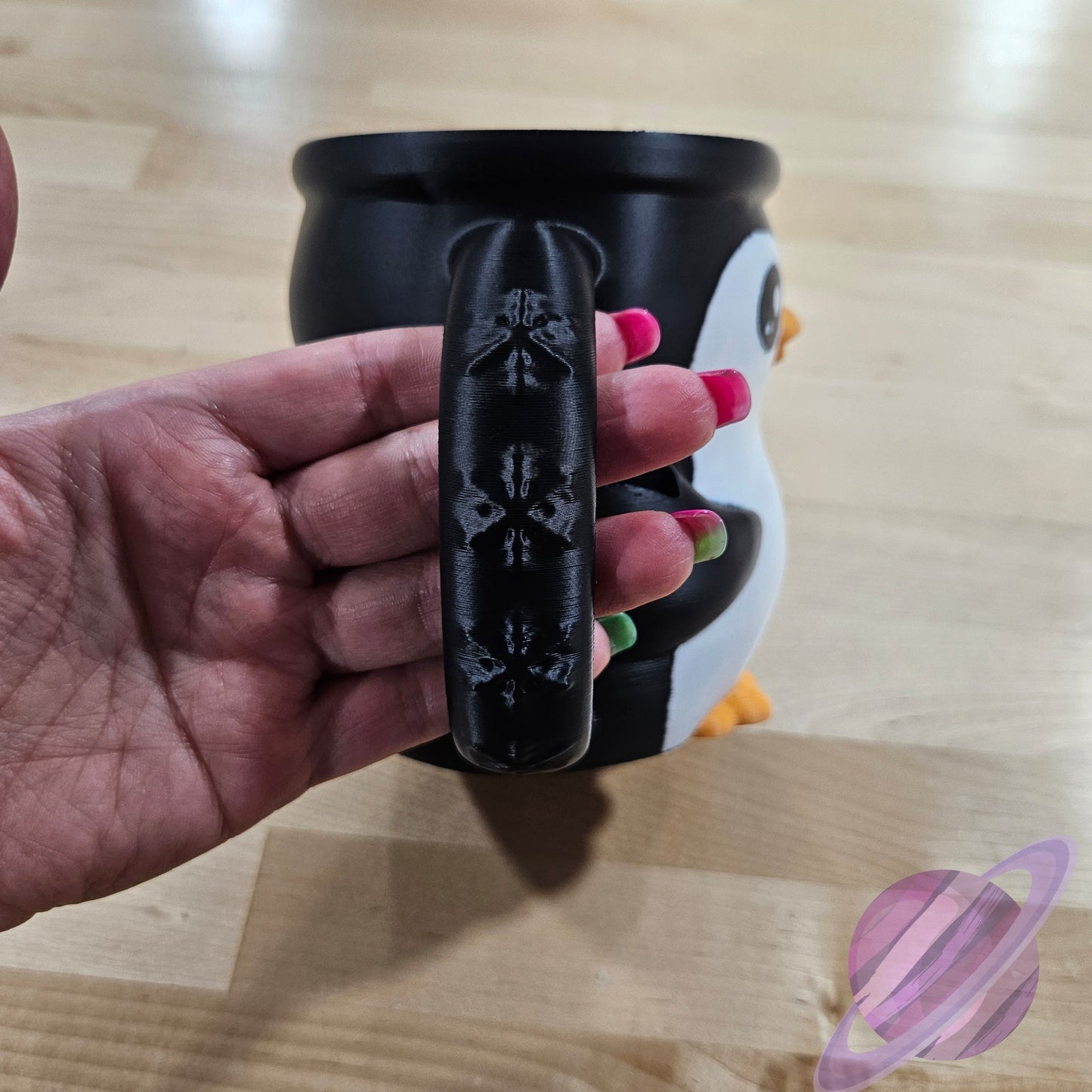 PEBBLE THE PENGUIN- 3D PRINTED ICE CREAM PINT HOLDER