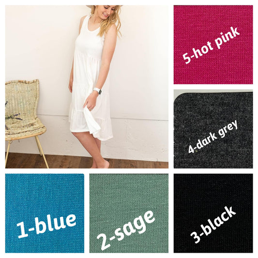 SOLID RUFFLE SUNDRESS - Like A Duchess