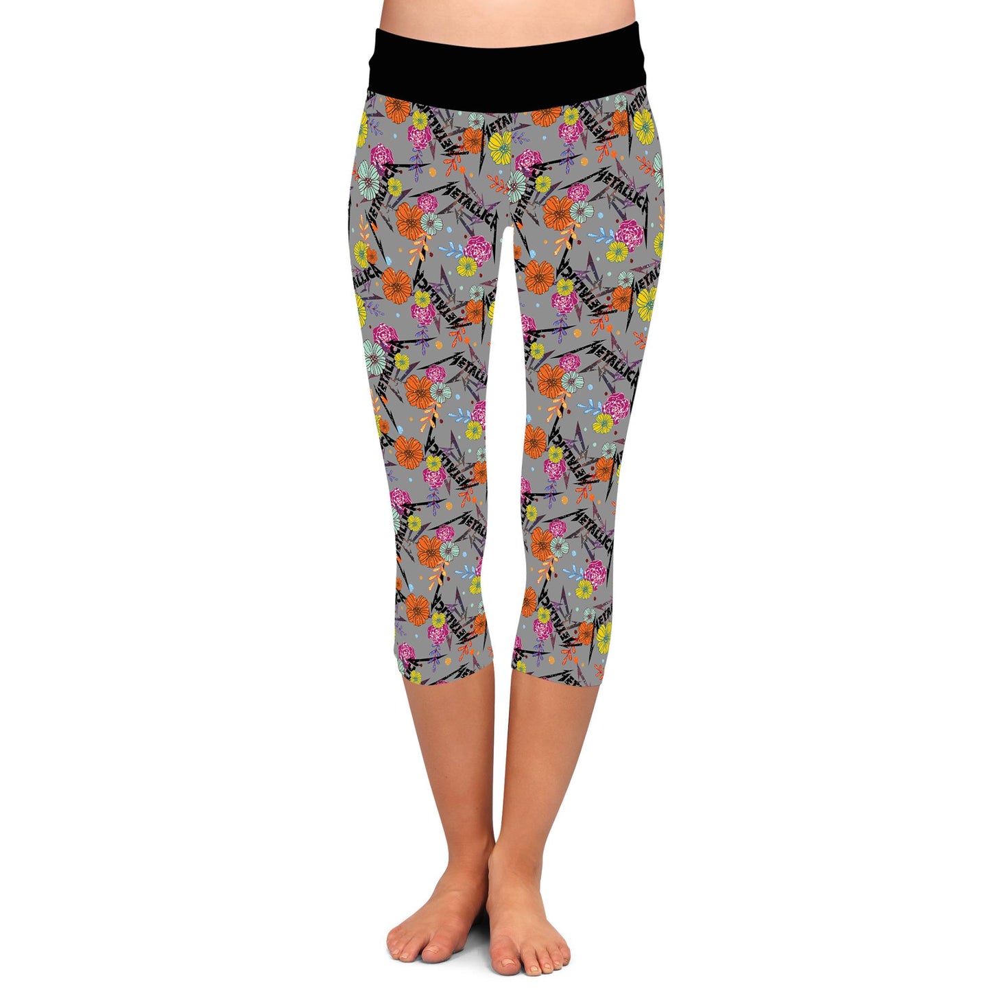 BAND RUN 2- UNFORGIVEN FLORAL LEGGINGS/CAPRI/JOGGERS - Like A Duchess