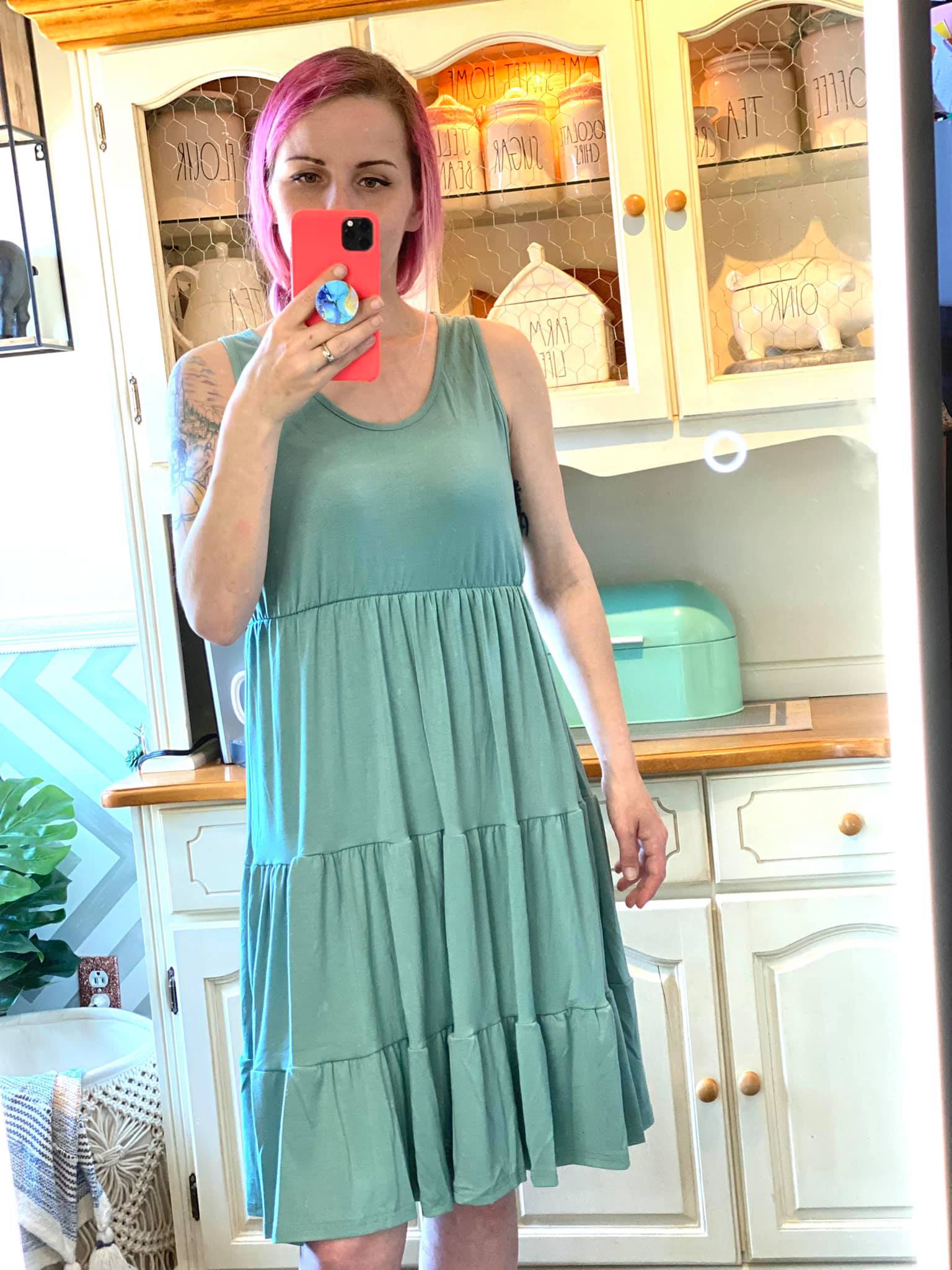 SOLID RUFFLE SUNDRESS - Like A Duchess