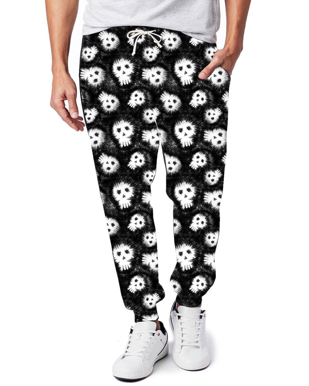 HIPPIE HALLOWEEN-TIE DYE SKULLS JOGGERS - Like A Duchess