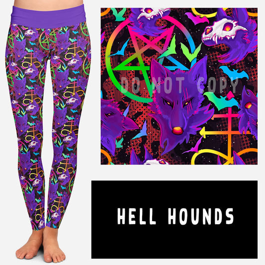 SPOOKY LF RUN- HELL HOUNDS POCKET LEGGINGS AND JOGGERS - Like A Duchess