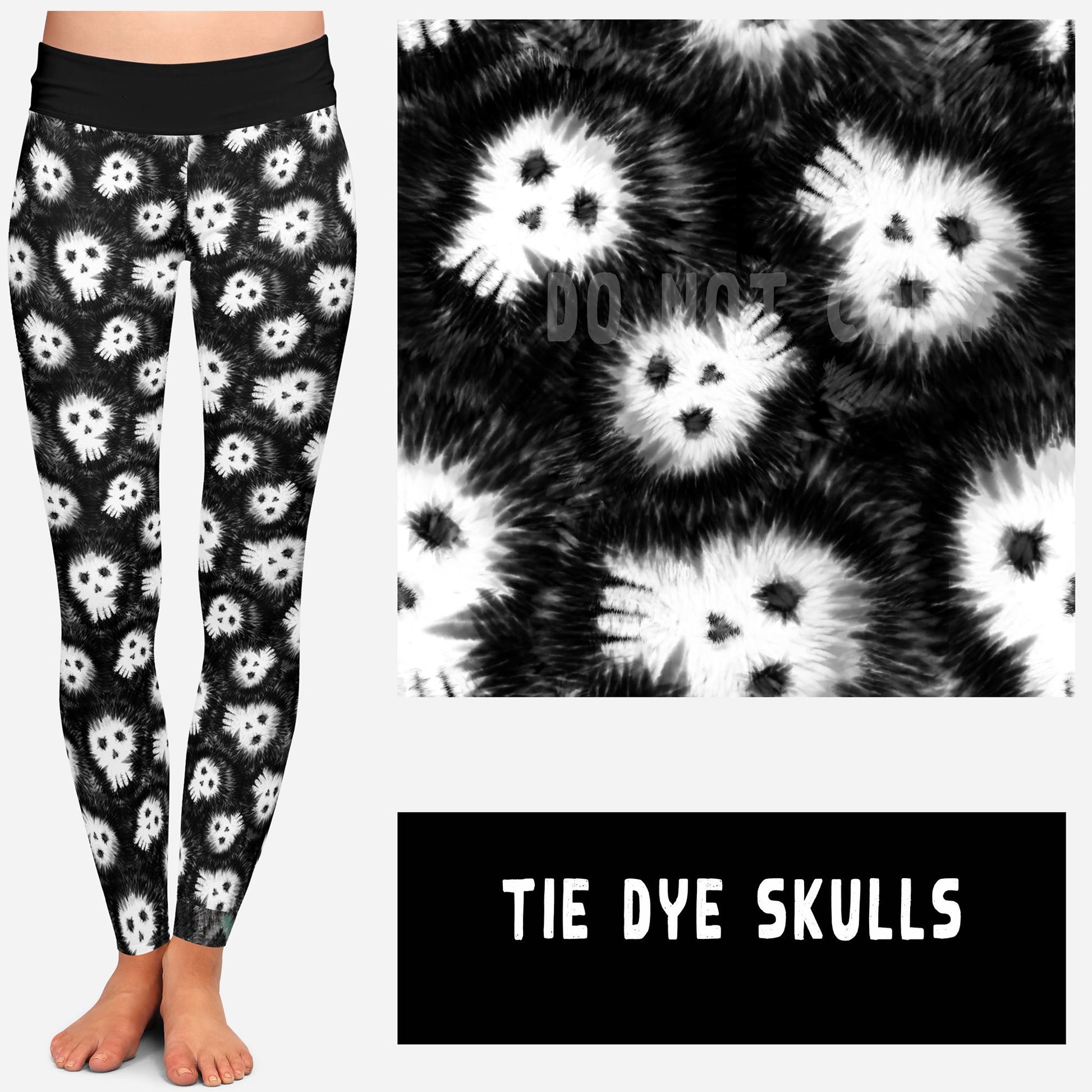 HIPPIE HALLOWEEN-TIE DYE SKULLS JOGGERS - Like A Duchess