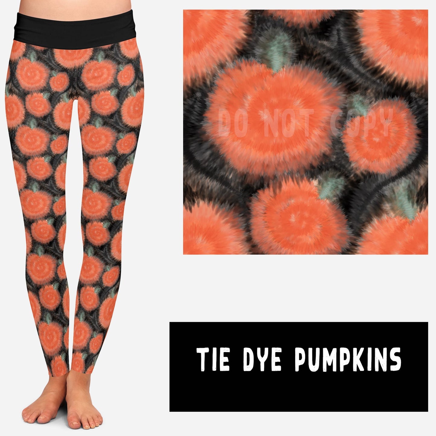 HIPPIE HALLOWEEN-TIE DYE PUMPKINS JOGGERS - Like A Duchess