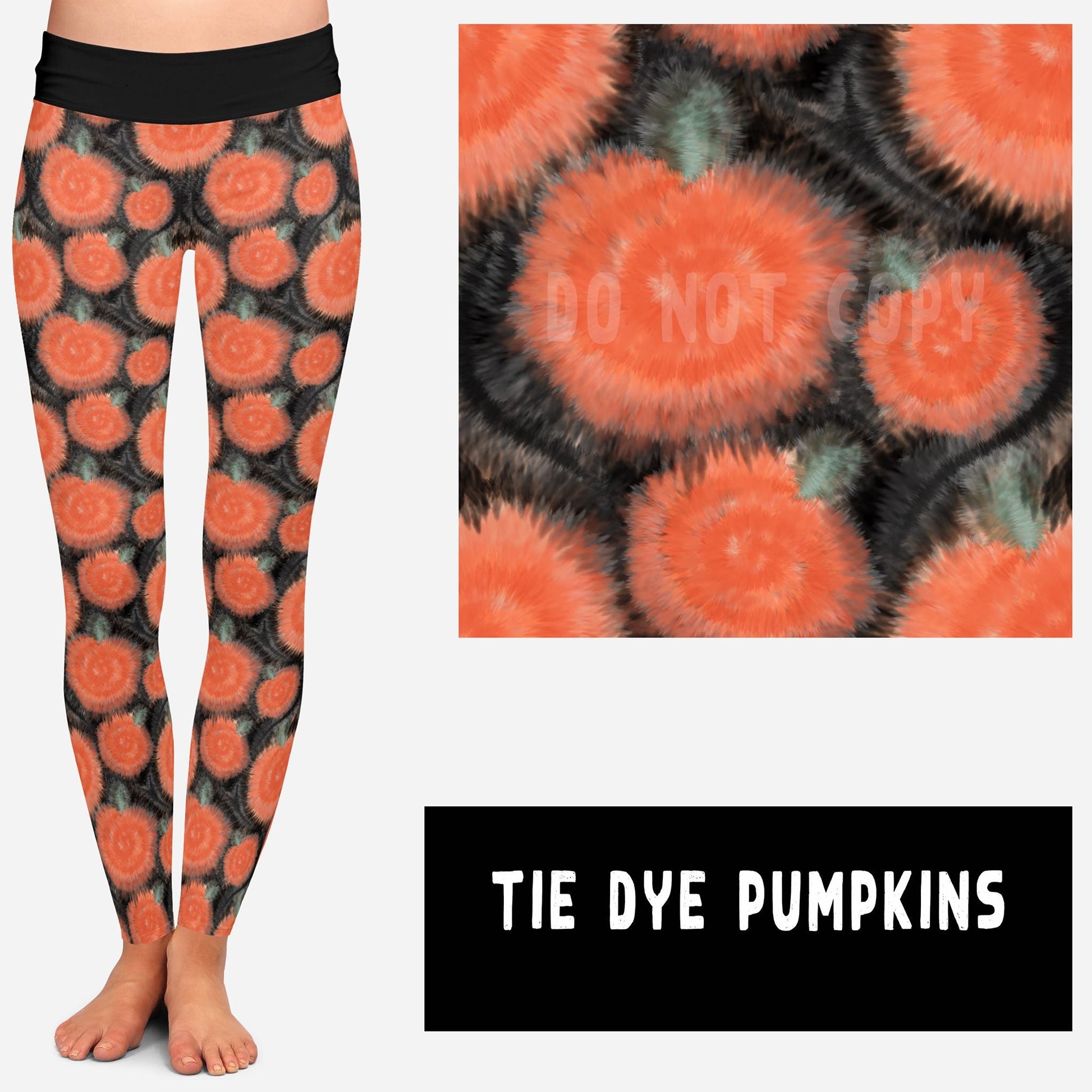 HIPPIE HALLOWEEN-TIE DYE PUMPKINS JOGGERS - Like A Duchess