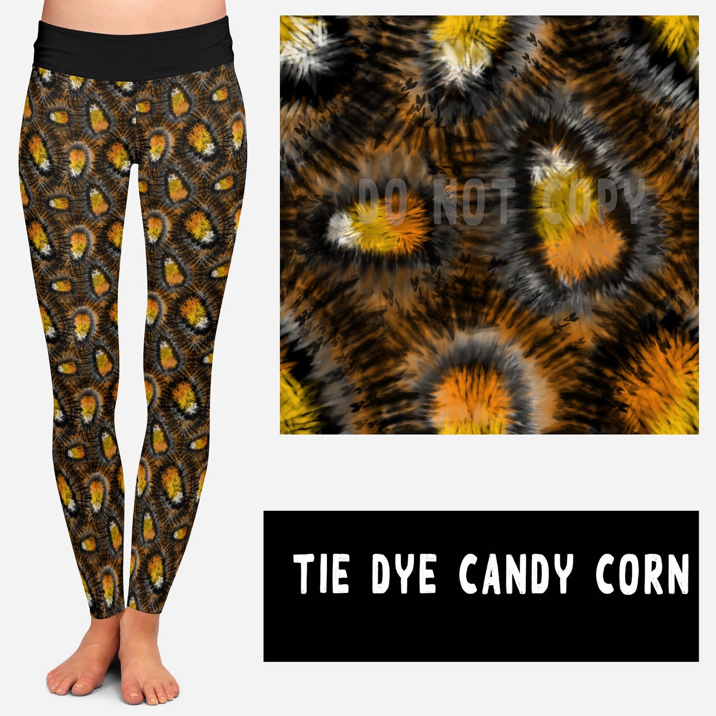 HIPPIE HALLOWEEN-TIE DYE CANDY CORN JOGGERS - Like A Duchess