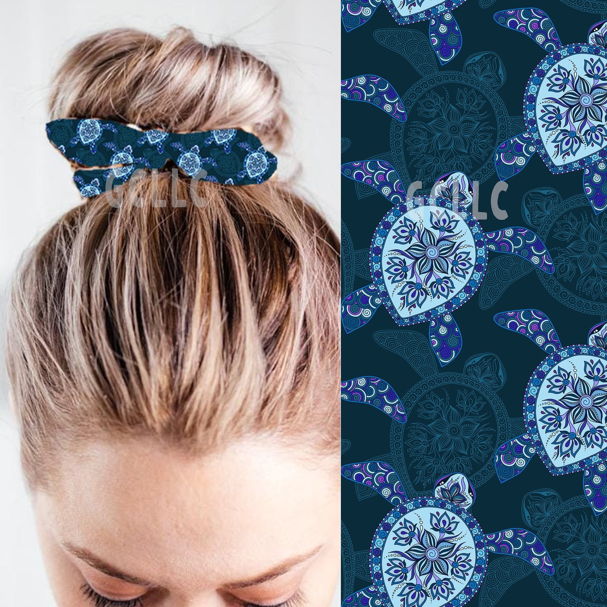 PAISLEY TURTLE - KNOT SCRUNCHIE - Like A Duchess