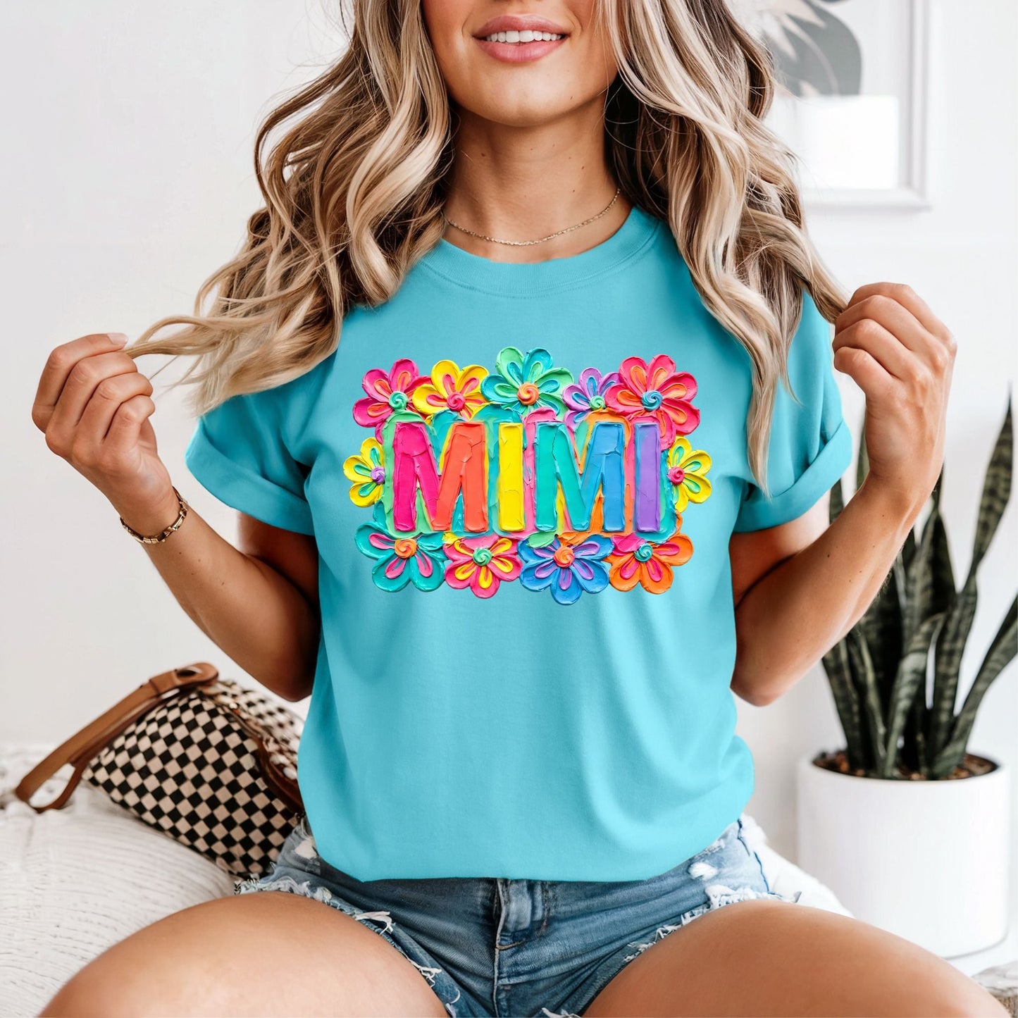 Painted Floral Mimi Tshirt - Like A Duchess