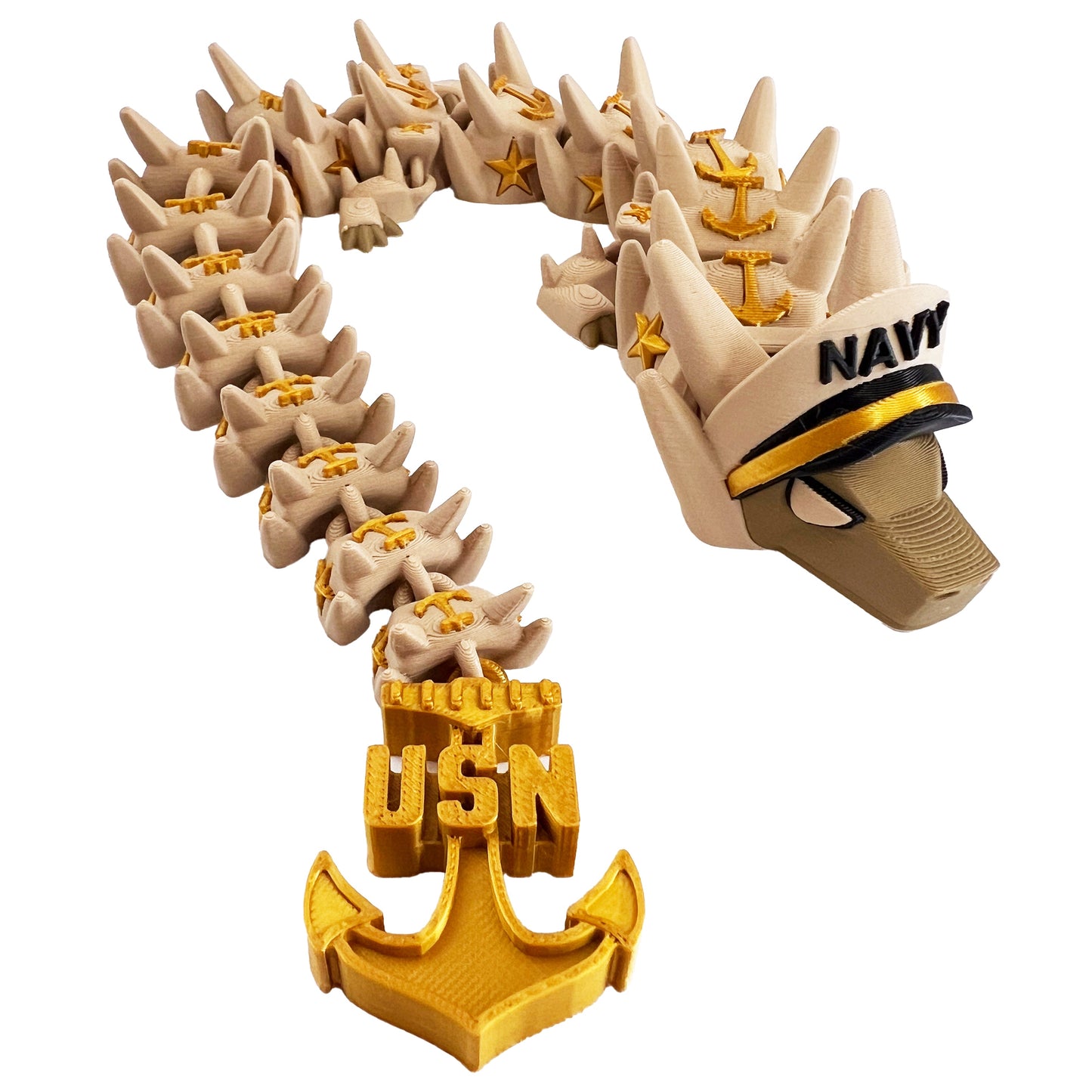 3D PRINTED NAVY DRAGON - Like A Duchess