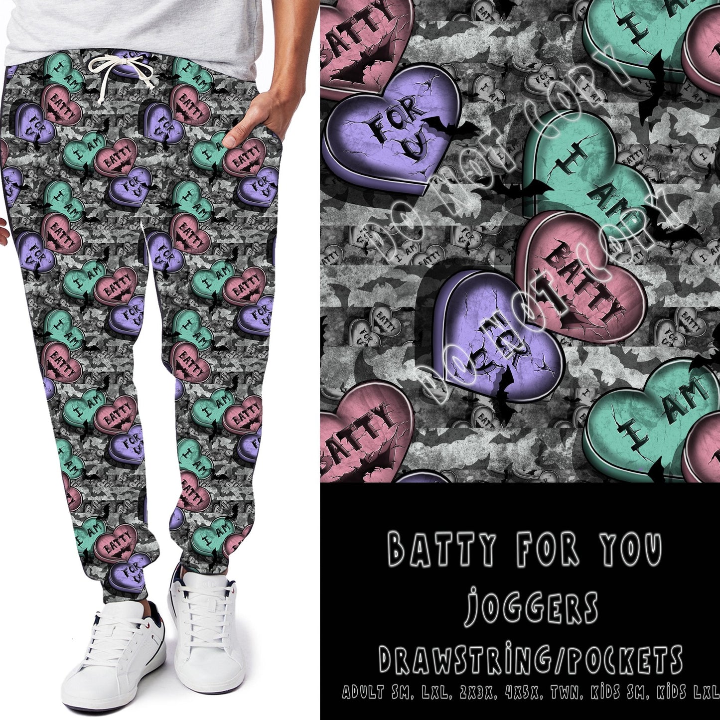 SPRING FLING-BATTY FOR YOU- LEGGINGS/JOGGERS - Like A Duchess