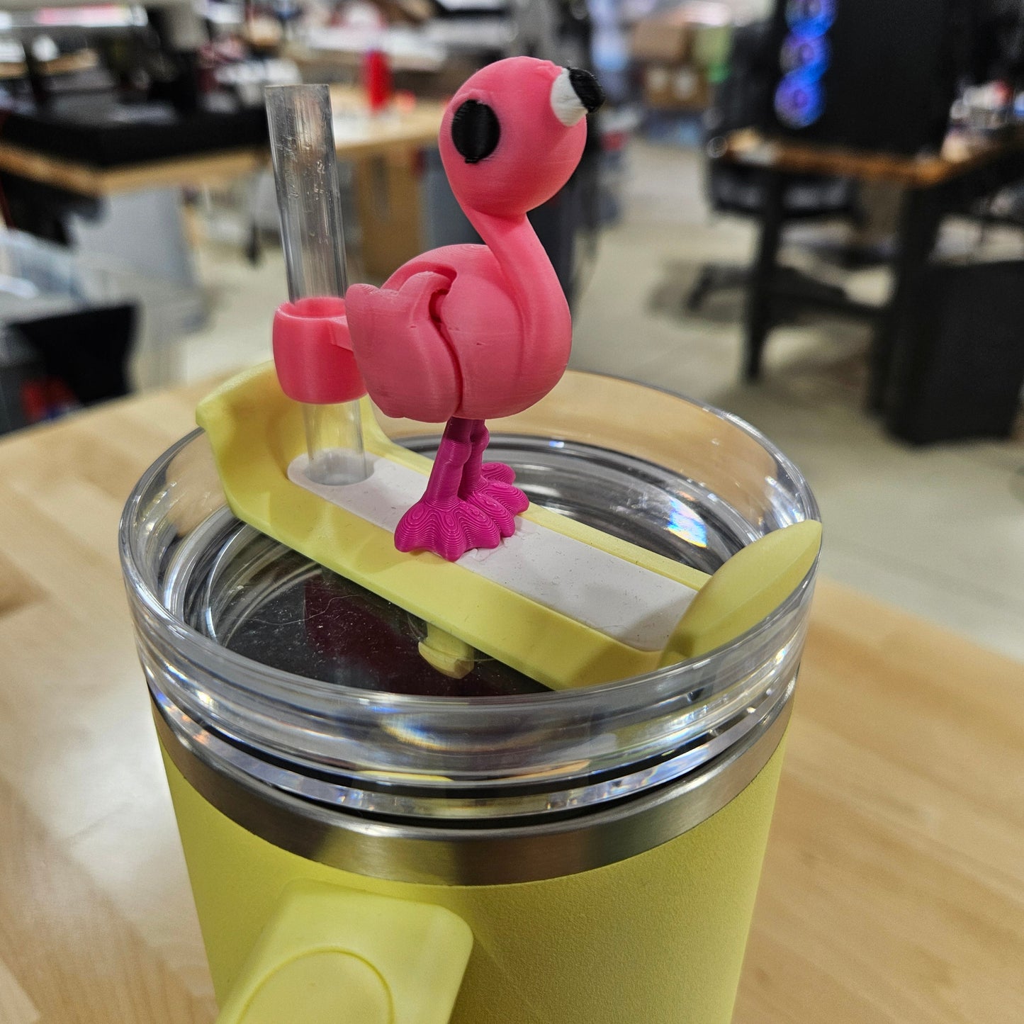 PINK FLAMINGO-3D PRINTED STRAW BUDDY - Like A Duchess