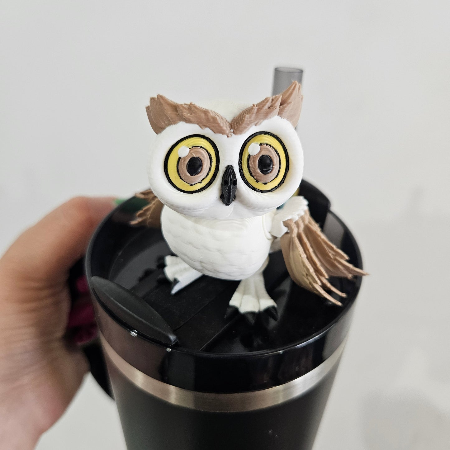 HOOT OWL-3D PRINTED STRAW BUDDY - Like A Duchess