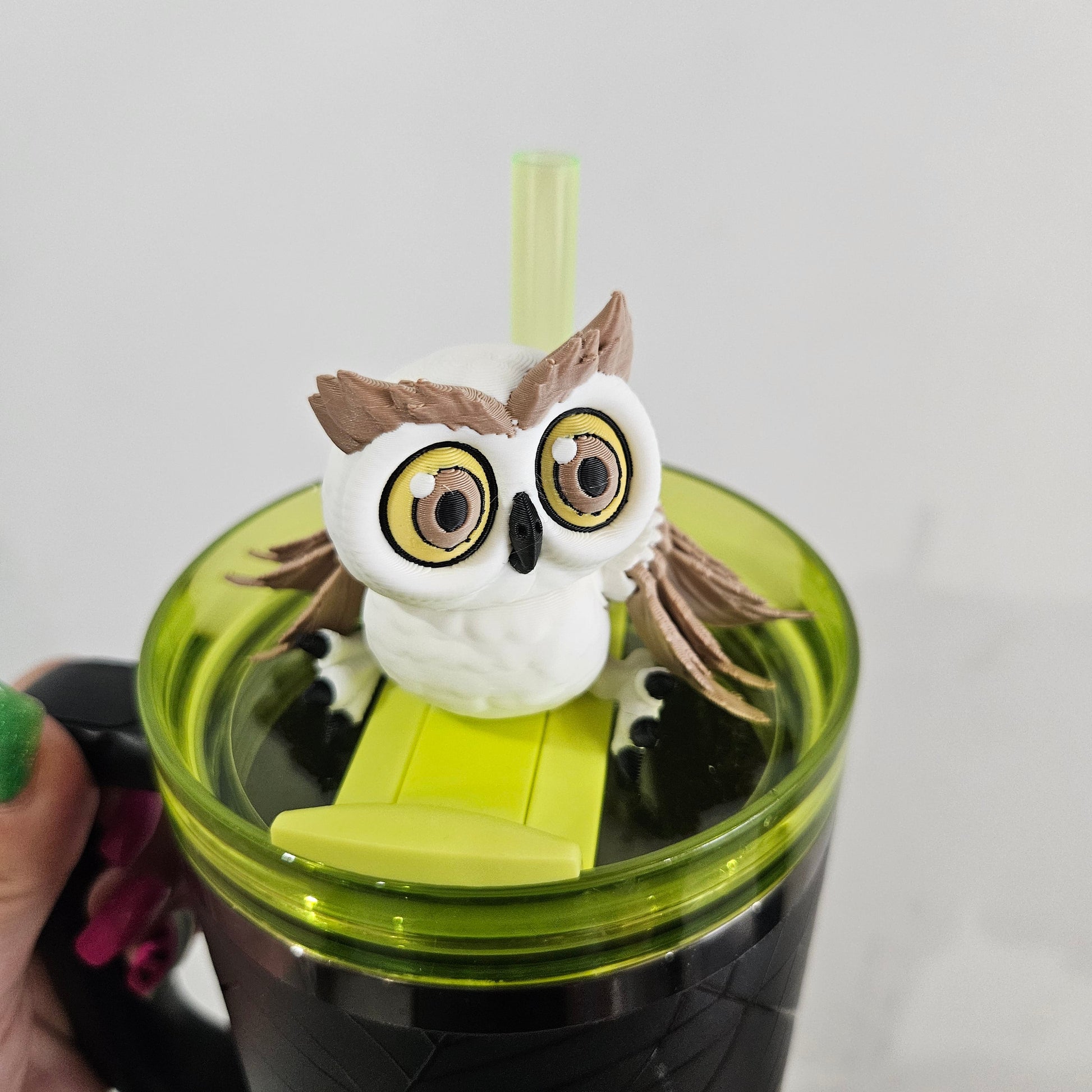 HOOT OWL-3D PRINTED STRAW BUDDY - Like A Duchess