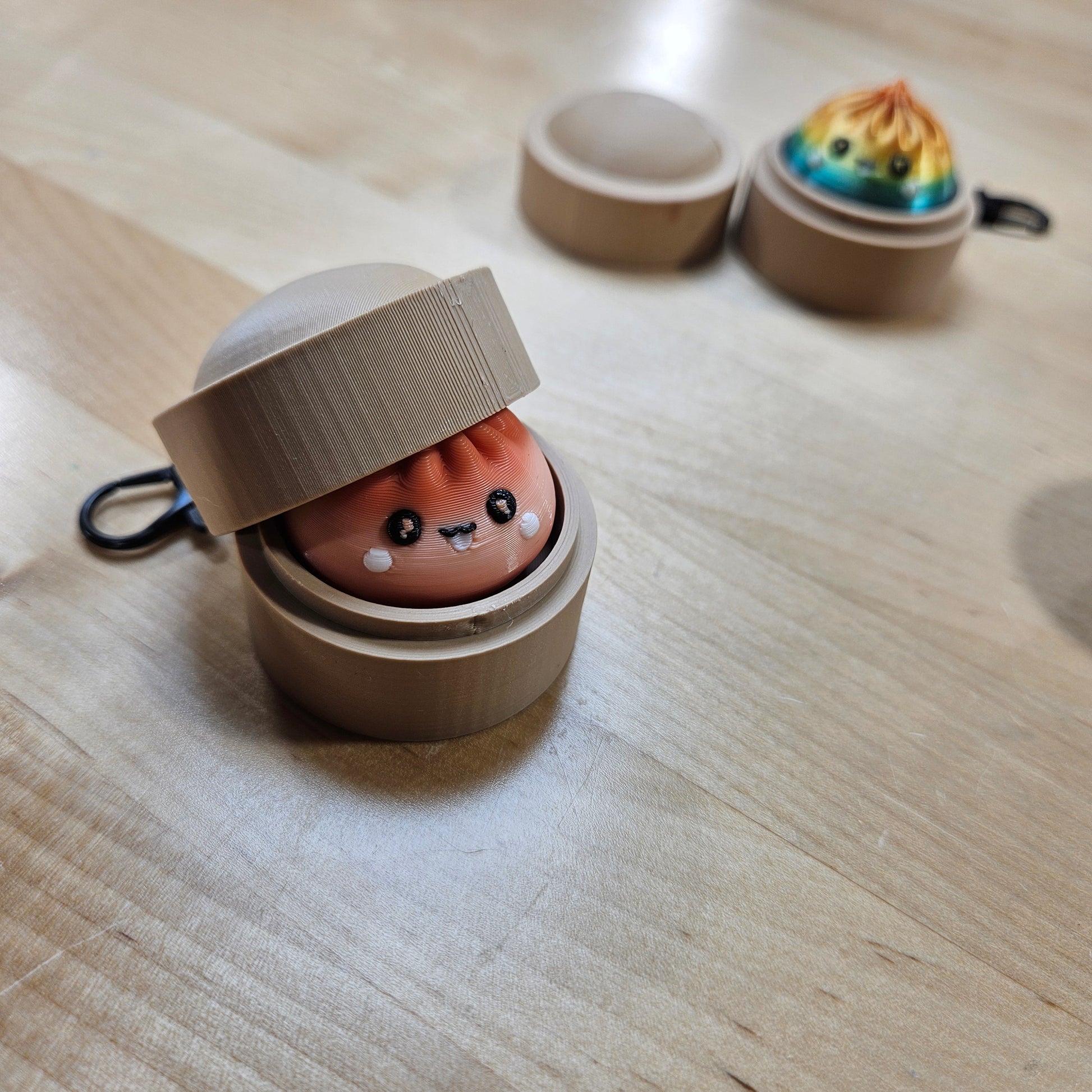 5 PACK MYSTERY FIDGET CLICKER DUMPLING KEYCHAINS- 3D PRINTED - Like A Duchess