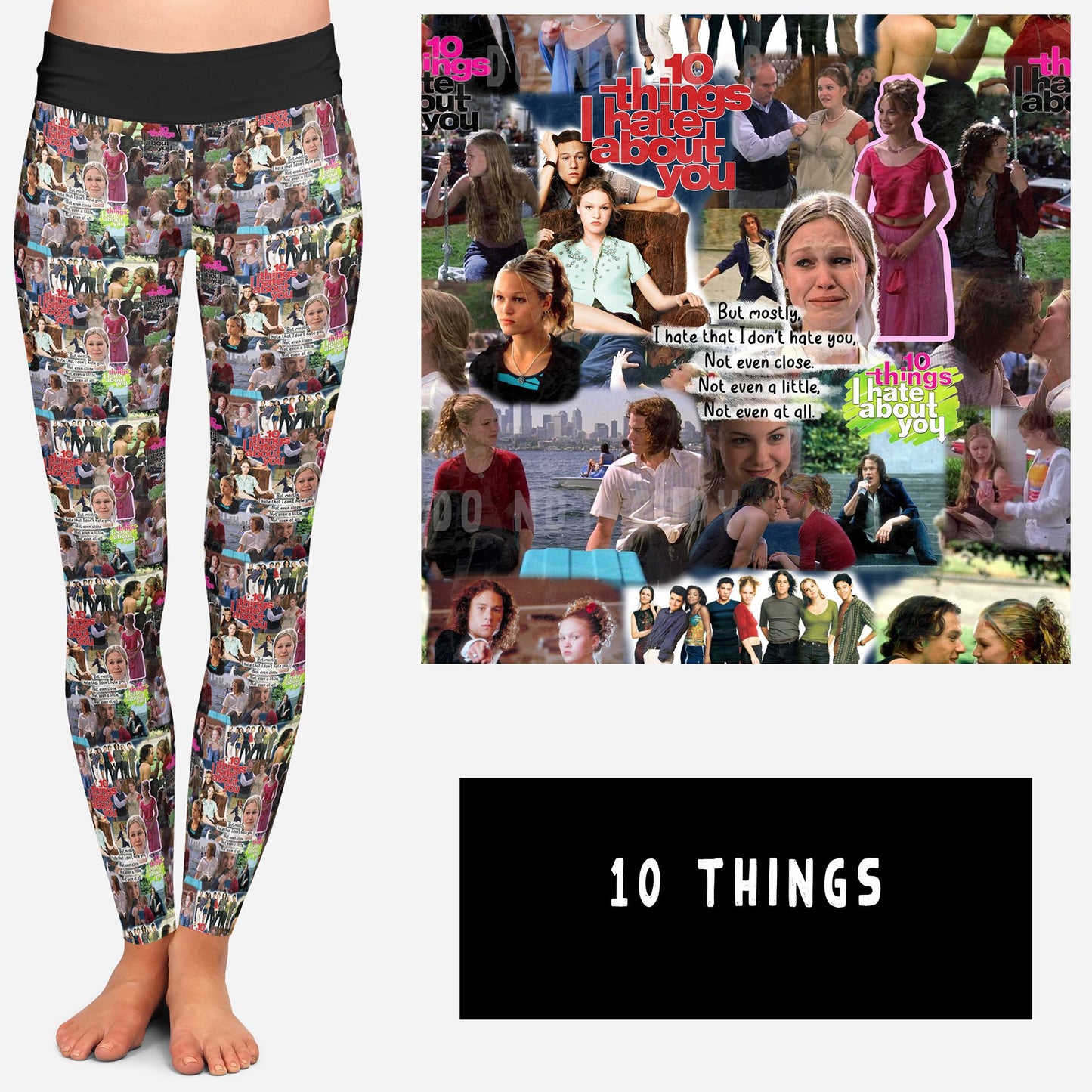 NOSTALGIC WEIRDOS RUN-10 THINGS LEGGINGS/JOGGERS - Like A Duchess