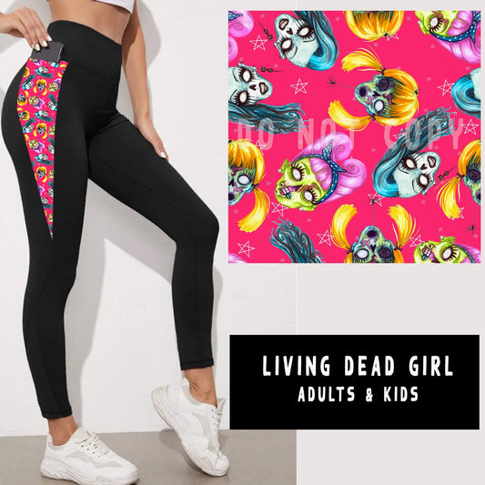 OUTFIT RUN 5-LIVING DEAD GIRL PANEL POCKET LEGGINGS/CAPRI/JOGGERS - Like A Duchess