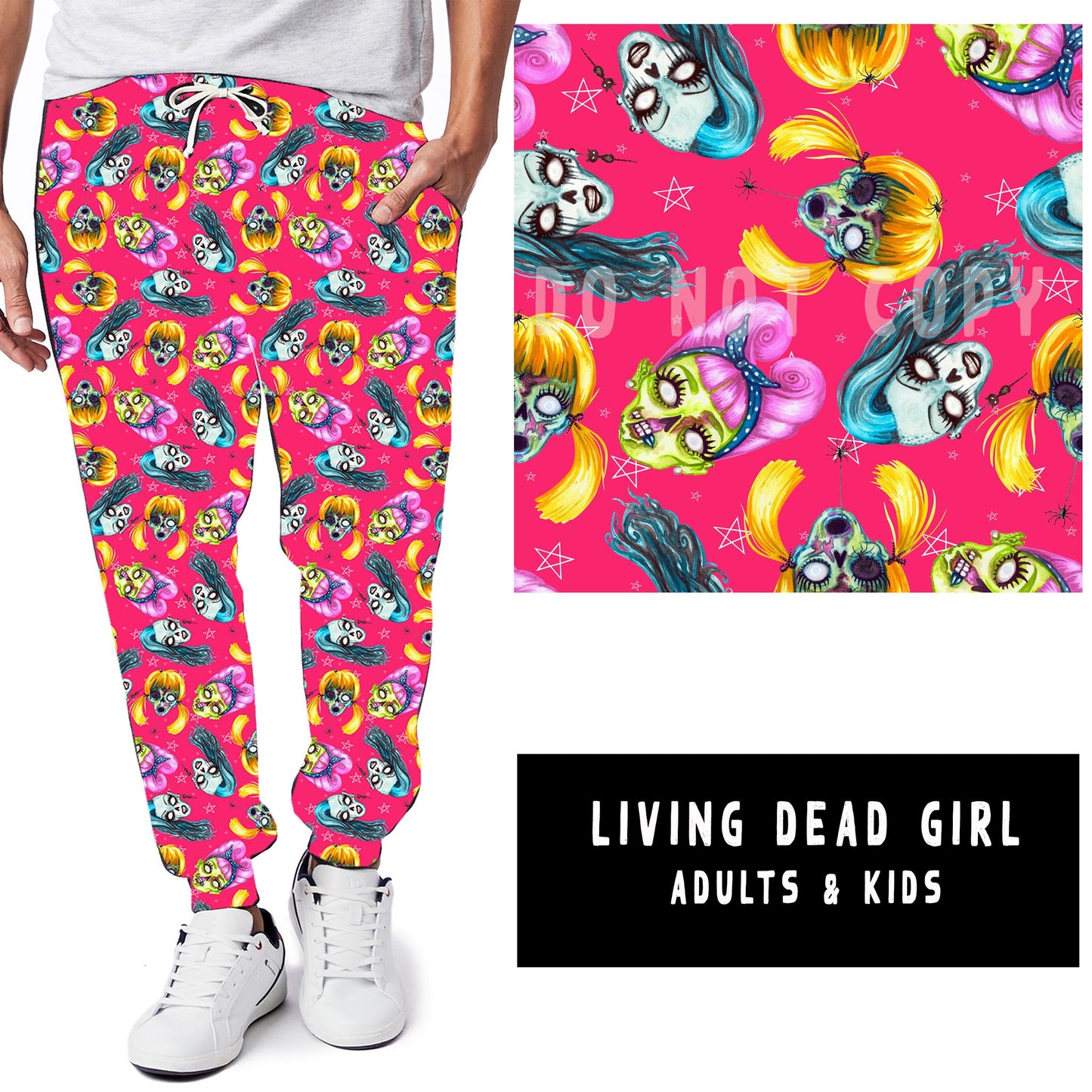 OUTFIT RUN 5-LIVING DEAD GIRL PANEL POCKET LEGGINGS/CAPRI/JOGGERS - Like A Duchess