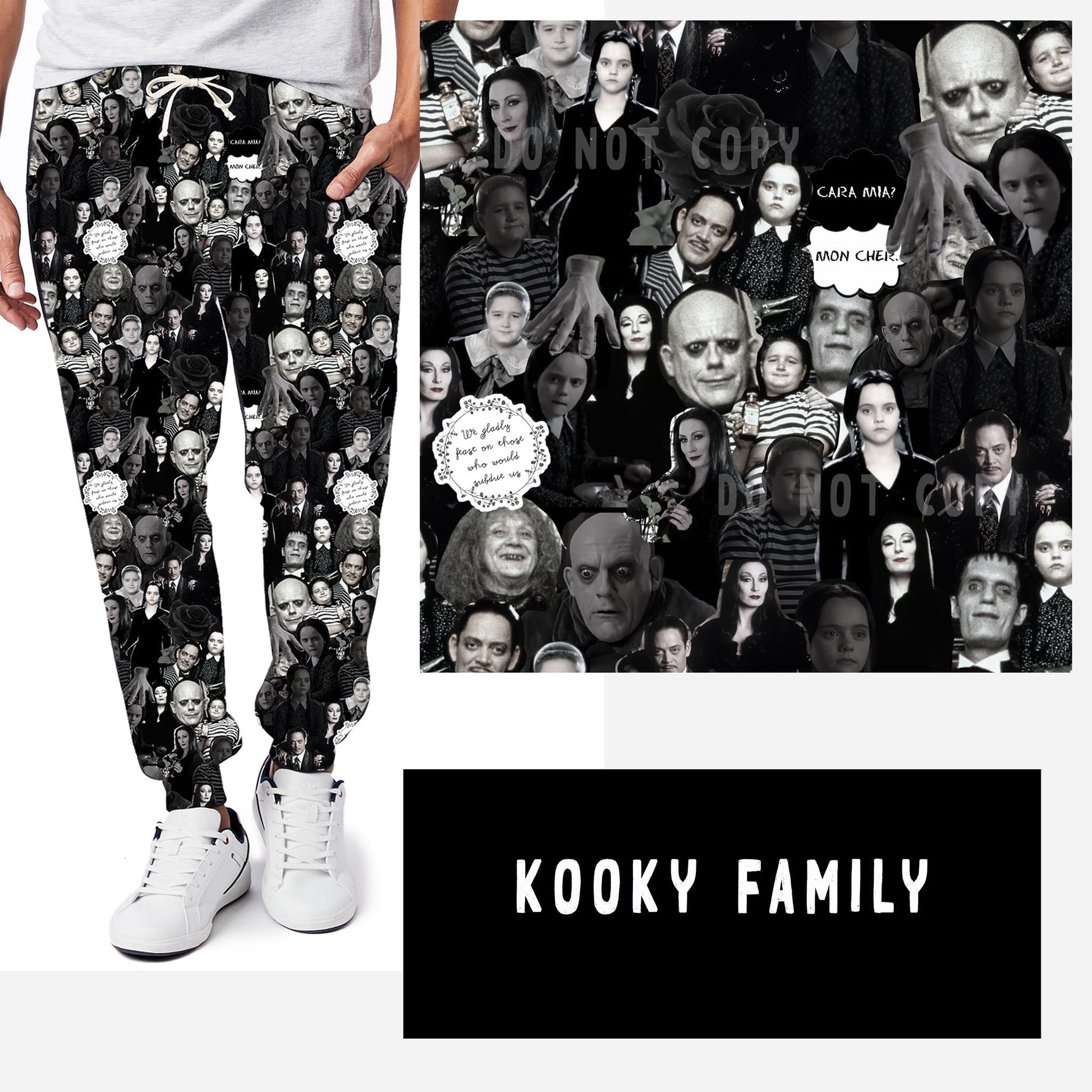 NOSTALGIC WEIRDOS RUN-KOOKY FAMILY LEGGINGS/JOGGERS - Like A Duchess