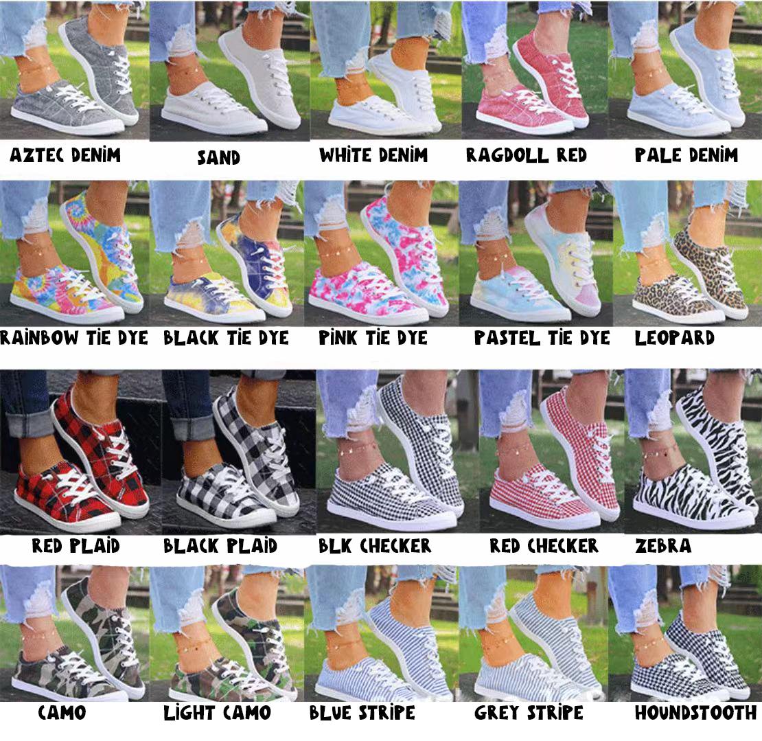 SUMMER SNEAKER -BLACK PLAID - Like A Duchess