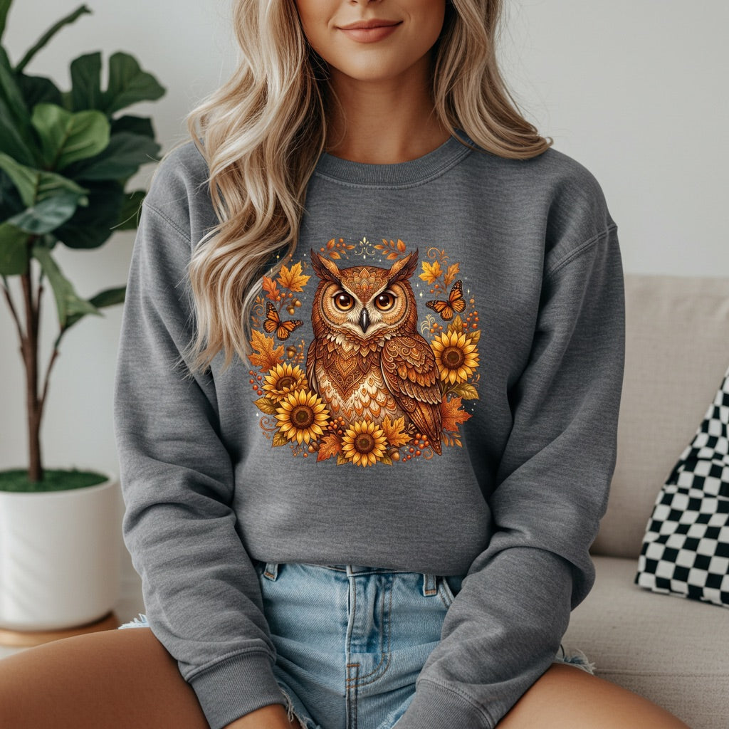 Fall Owl Sweatshirt - Like A Duchess