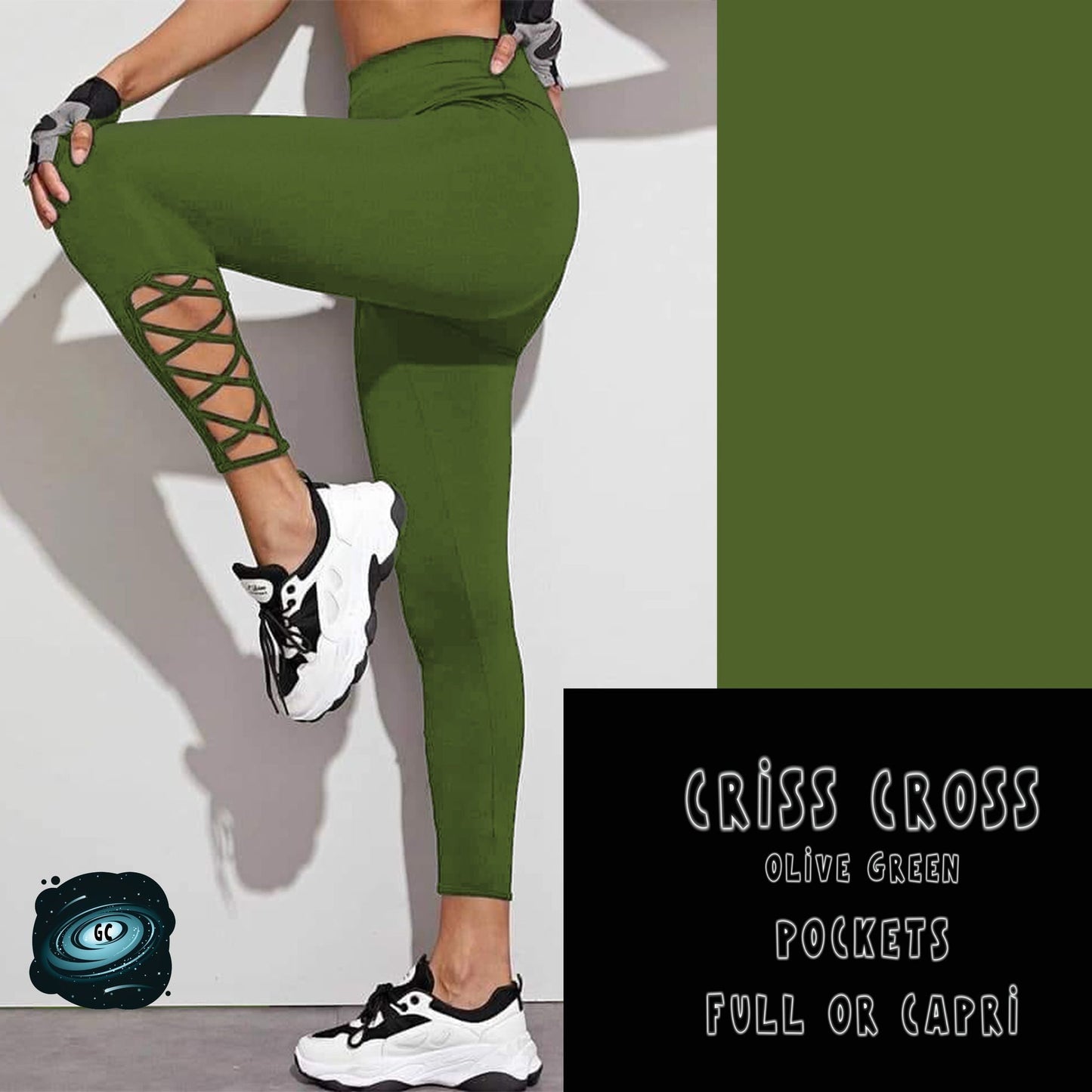 CRISS CROS RUN- OLIVE GREEN - Like A Duchess