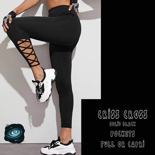 CRISS CROS RUN- SOLID BLACK - Like A Duchess