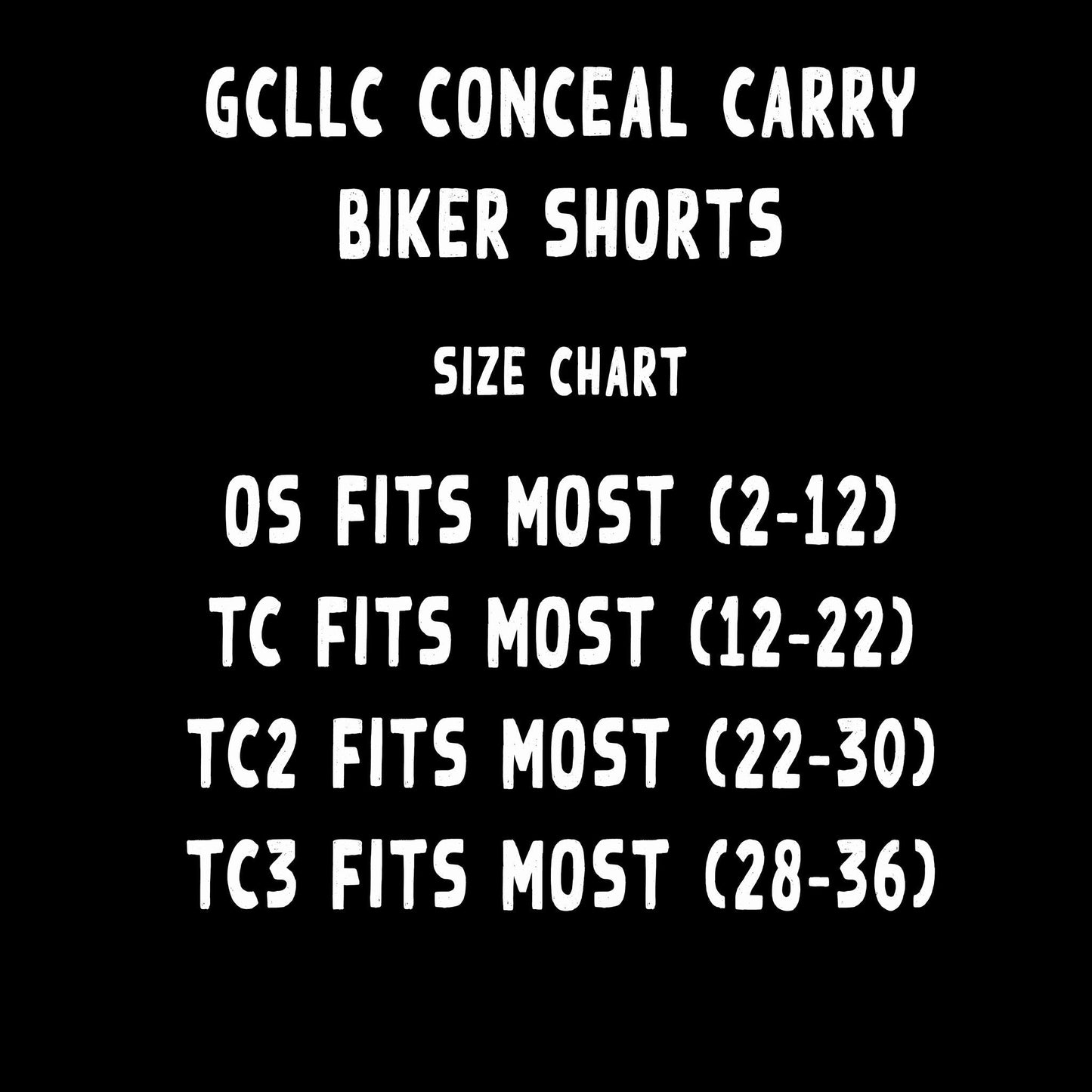 CONCEAL CARRY RUN- SOLID BLACK BIKER SHORTS - Like A Duchess