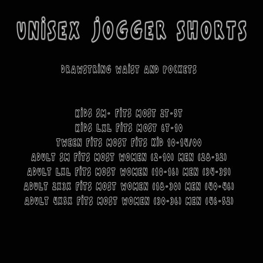 BATCH 68- DINO VIBE UNISEX JOGGER SHORTS - Like A Duchess
