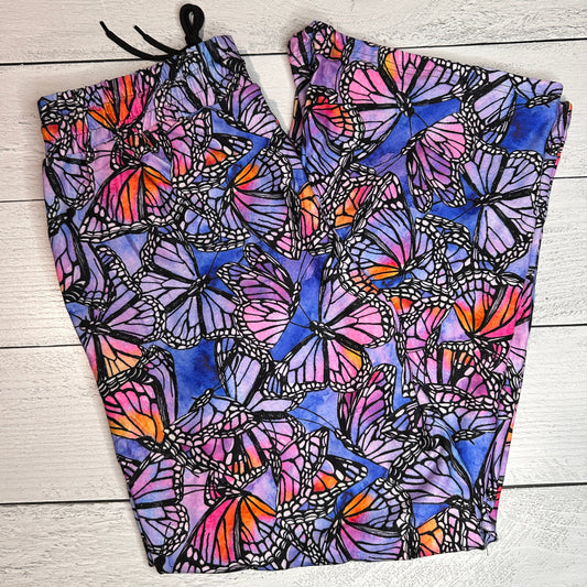 Butterfly Periwinkle Lounge Pants - Like A Duchess