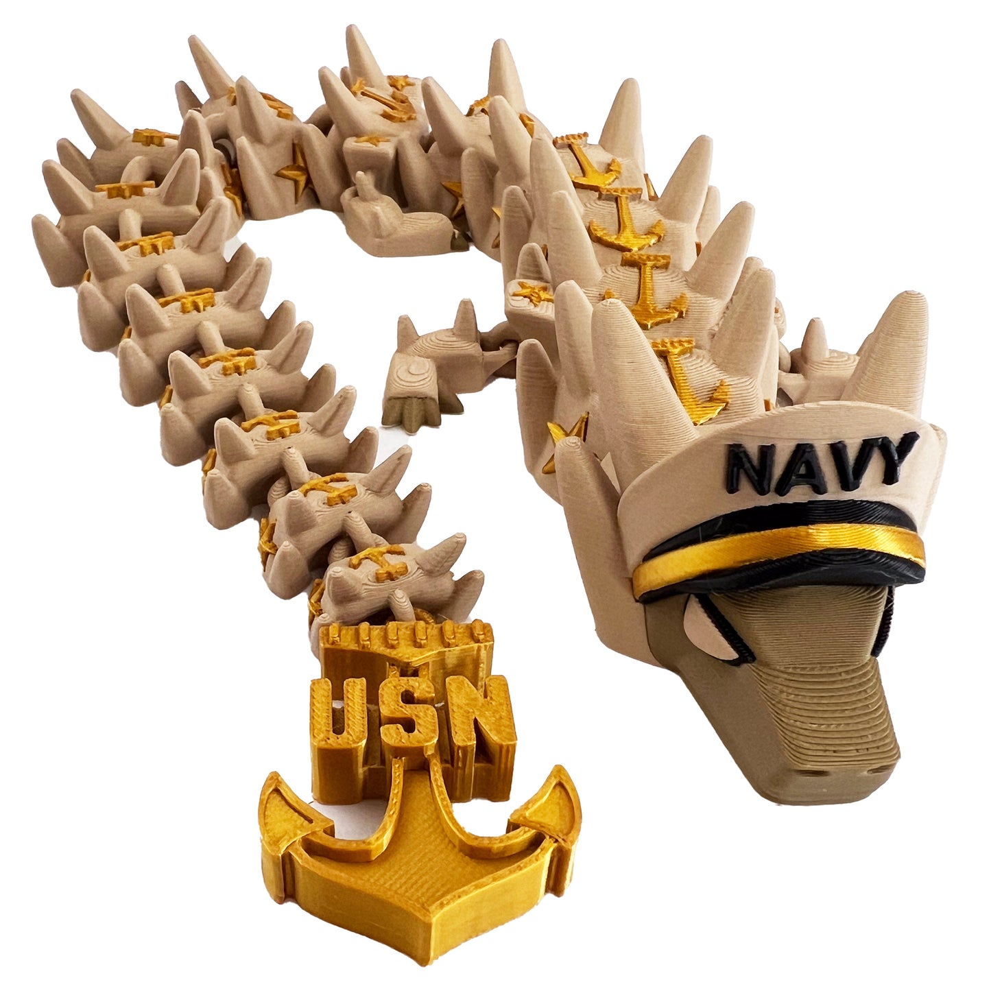 3D PRINTED NAVY DRAGON - Like A Duchess