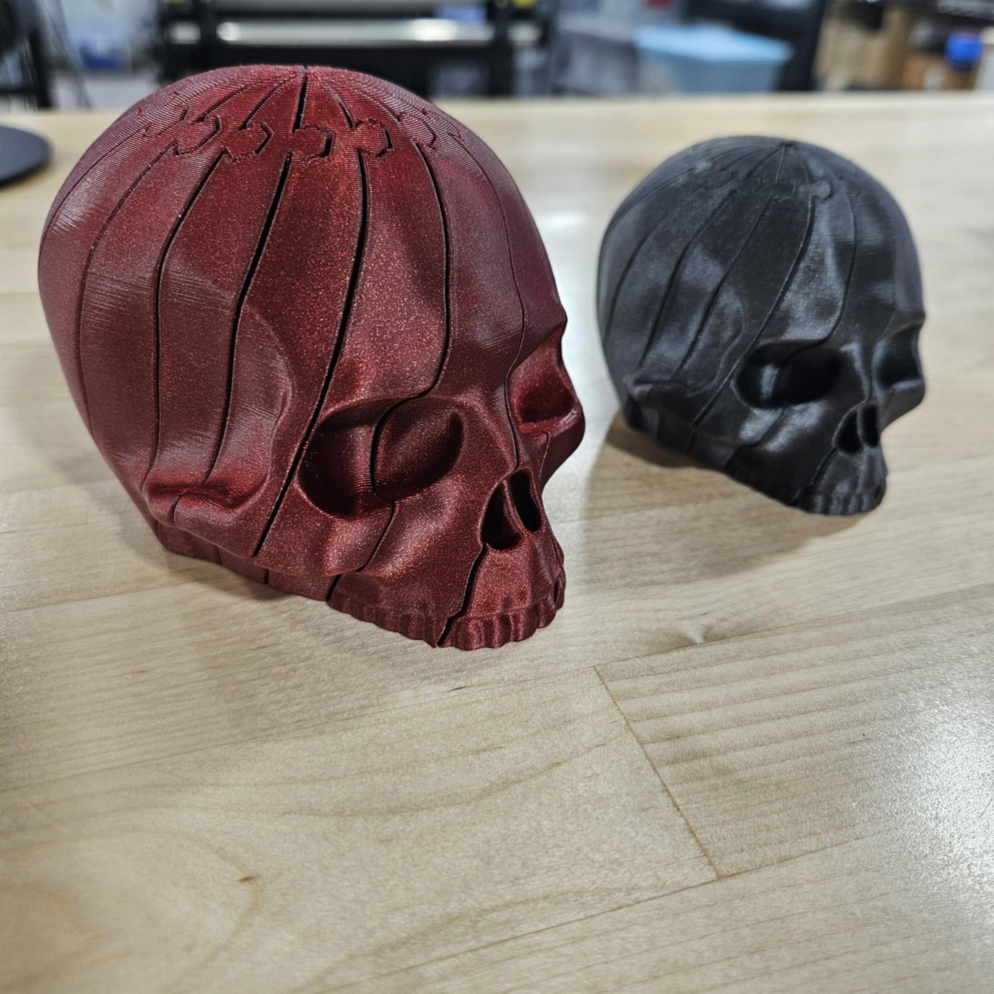 COLORFUL FIDGET SKULL- 3D PRINTED - Like A Duchess
