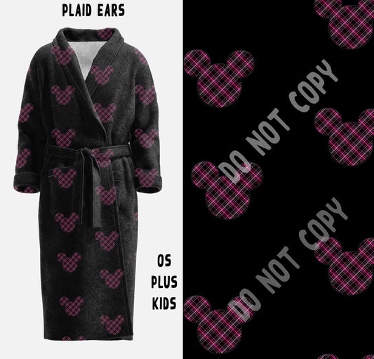HOUSE ROBES- PLAID EARS - KIDS S (SIZE 6-8) - Like A Duchess