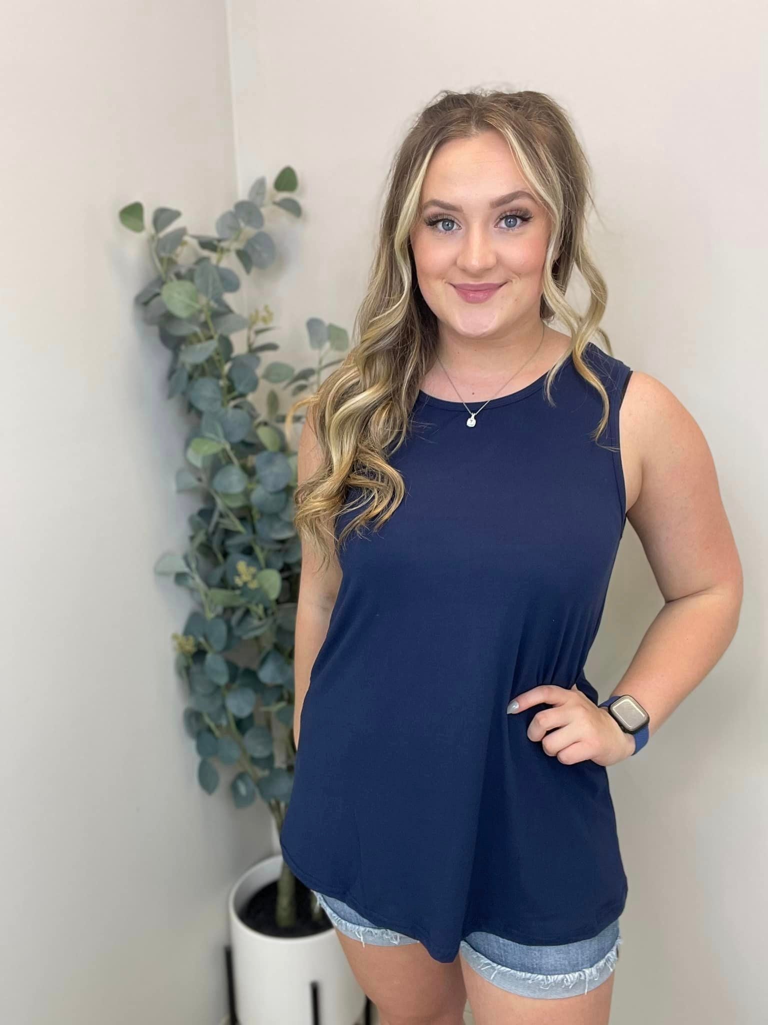Navy Tank Top - Like A Duchess