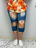 Load image into Gallery viewer, Orange Blossom Capri w/ Butt Pockets