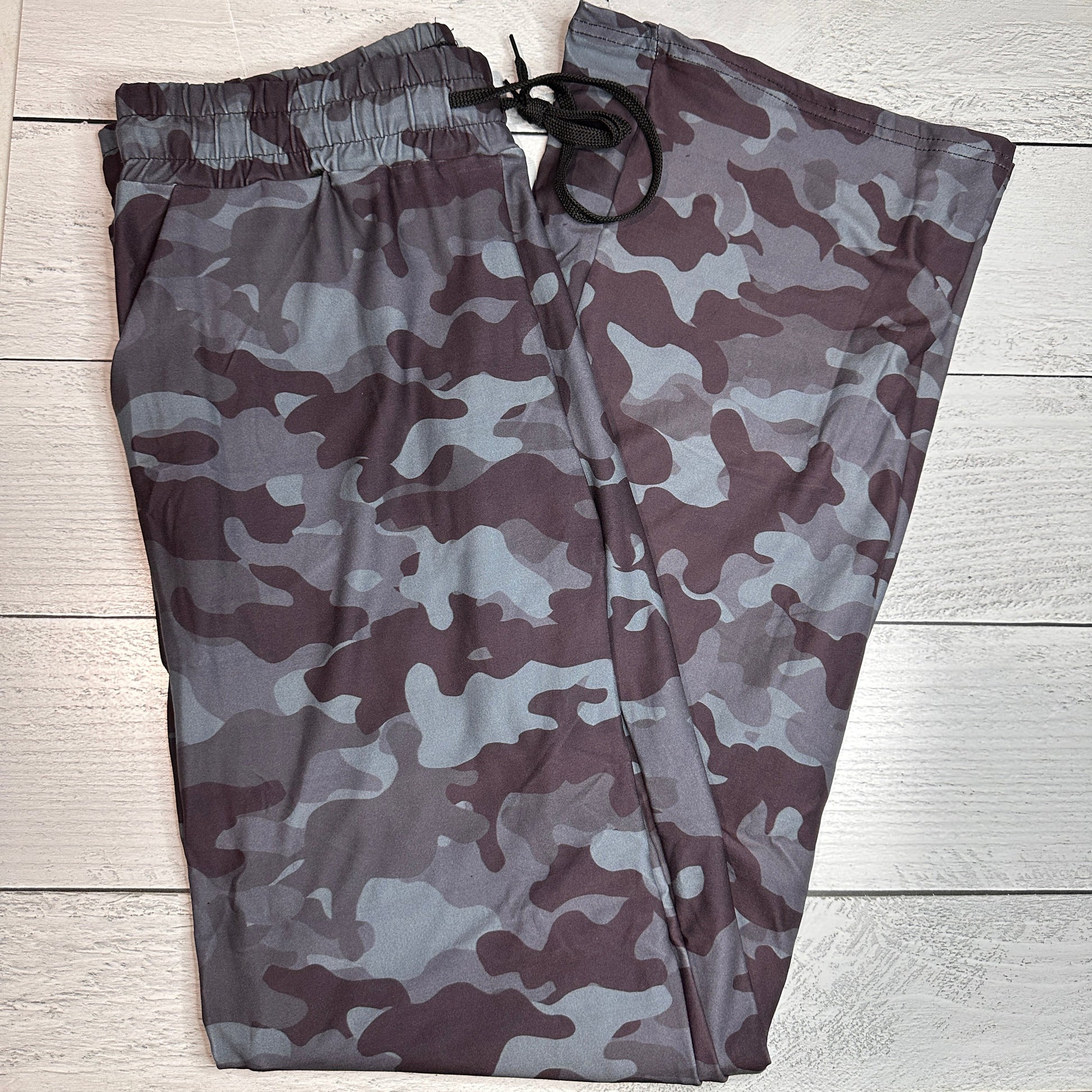 Black & Gray Camo - Lounge Pants - Like A Duchess
