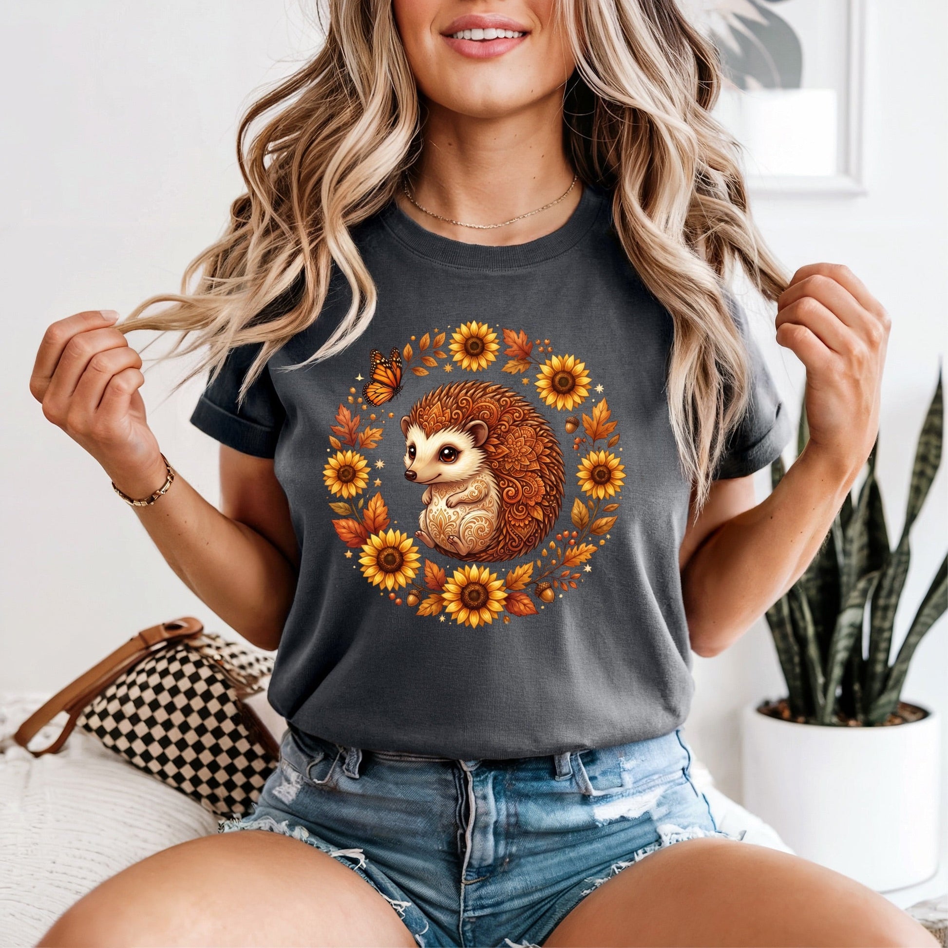 Fall Hedgehog Tshirt - Like A Duchess