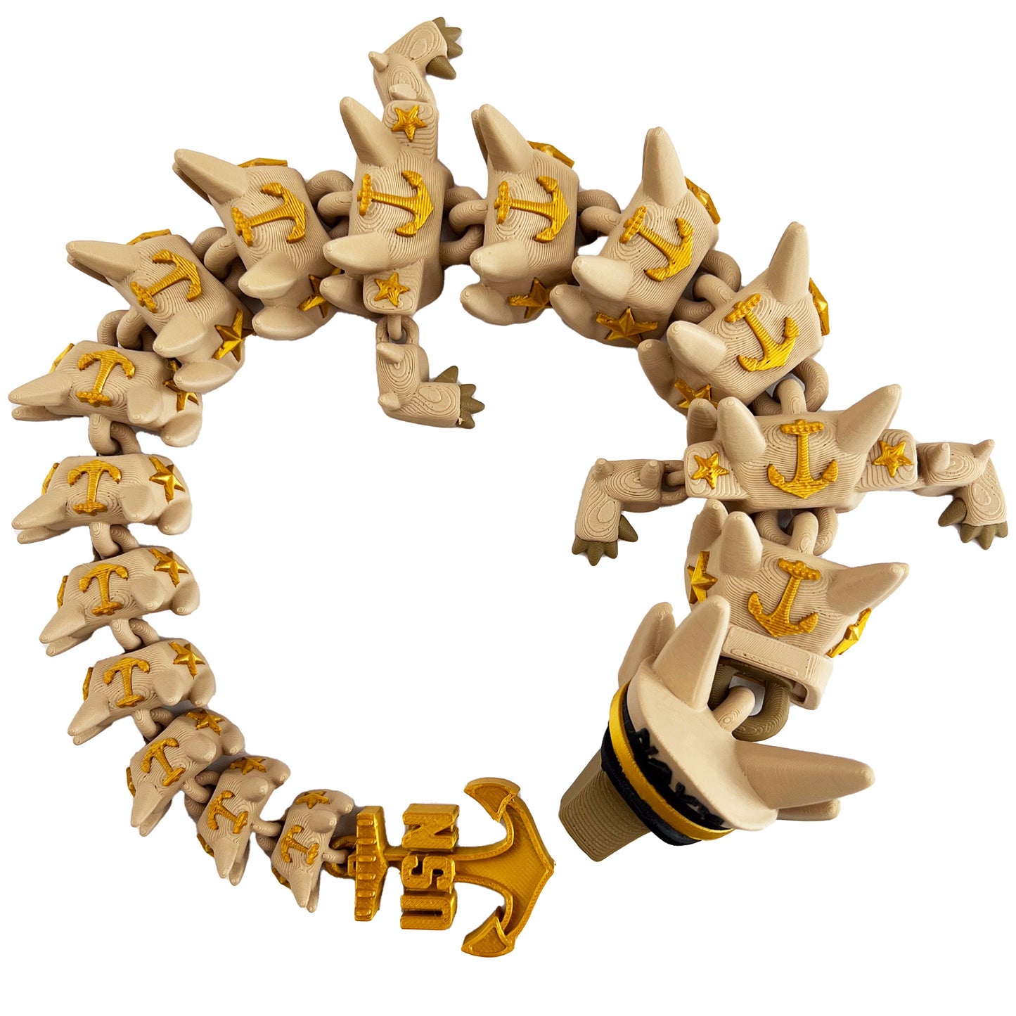 3D PRINTED NAVY DRAGON - Like A Duchess