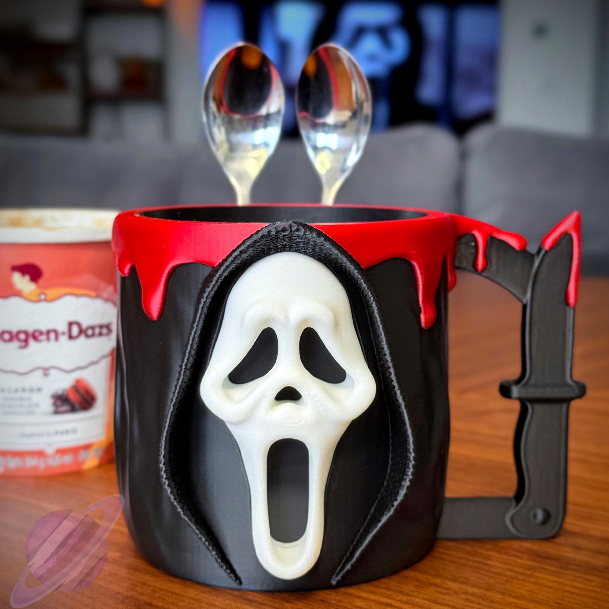 GF HORROR- 3D PRINTED ICE CREAM PINT HOLDER - Like A Duchess