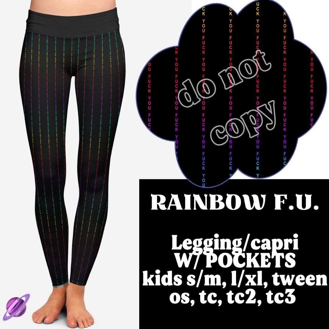 RAINBOW F.U. - B86- LEGGING/CAPRI - Like A Duchess
