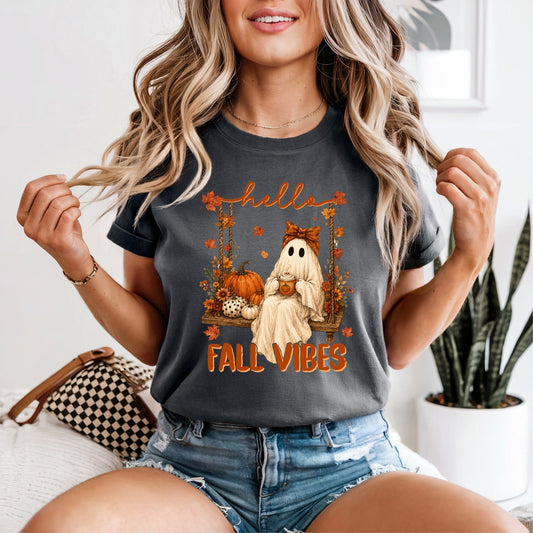 Hello Fall Vibes Tshirt - Like A Duchess