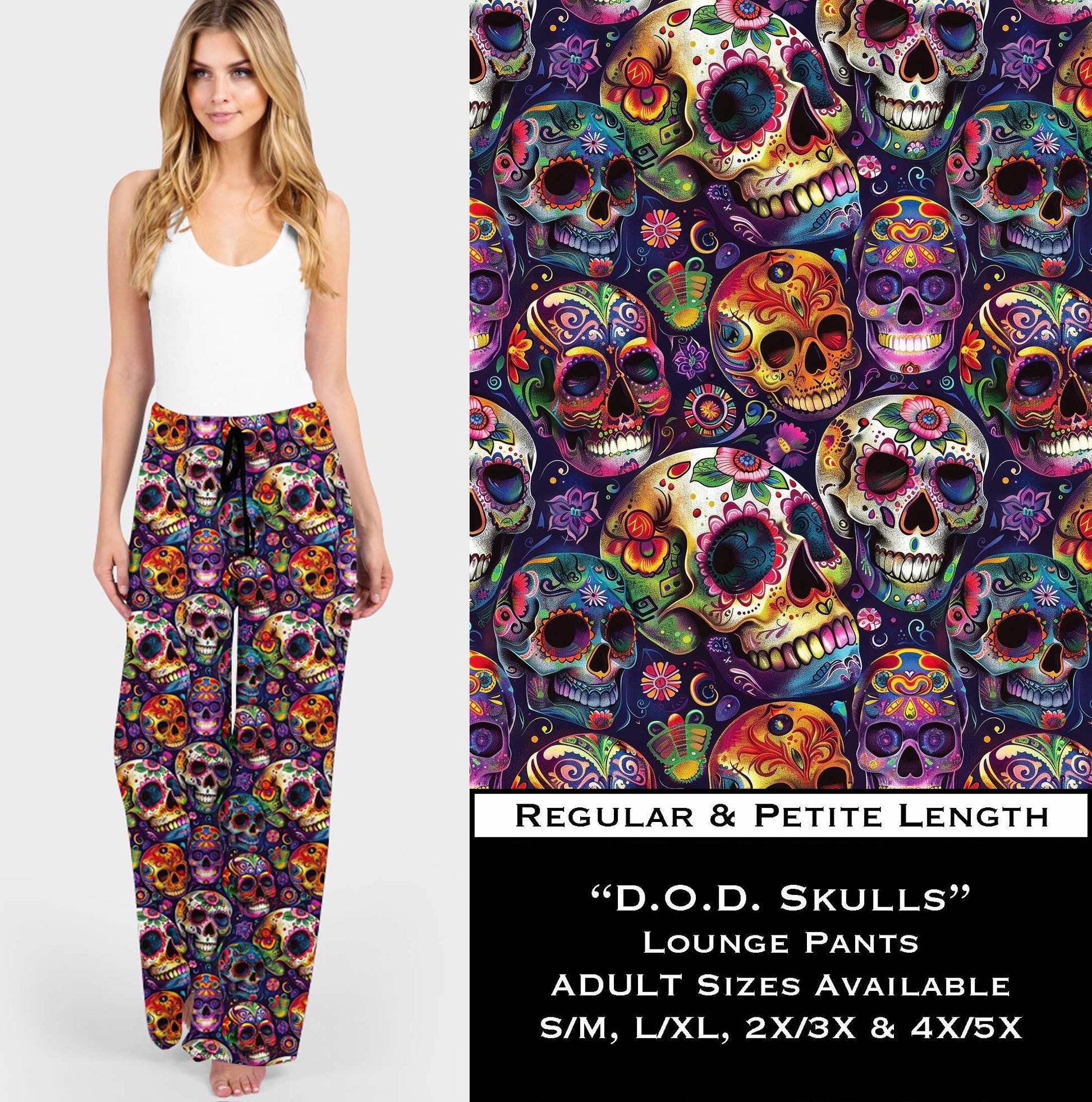 D.O.D. Skulls Lounge Pants - Like A Duchess