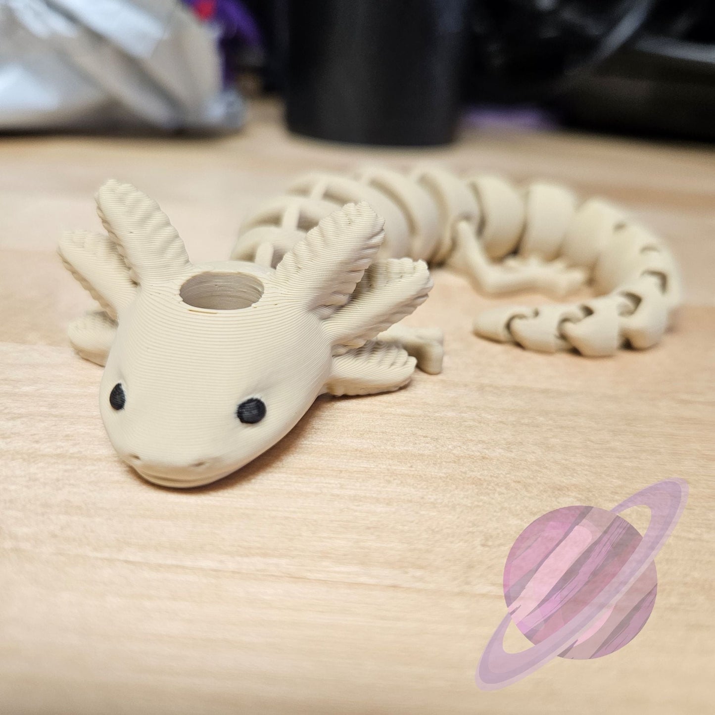 Axolotl- 3D PRINTED STRAW BUDDY - Like A Duchess