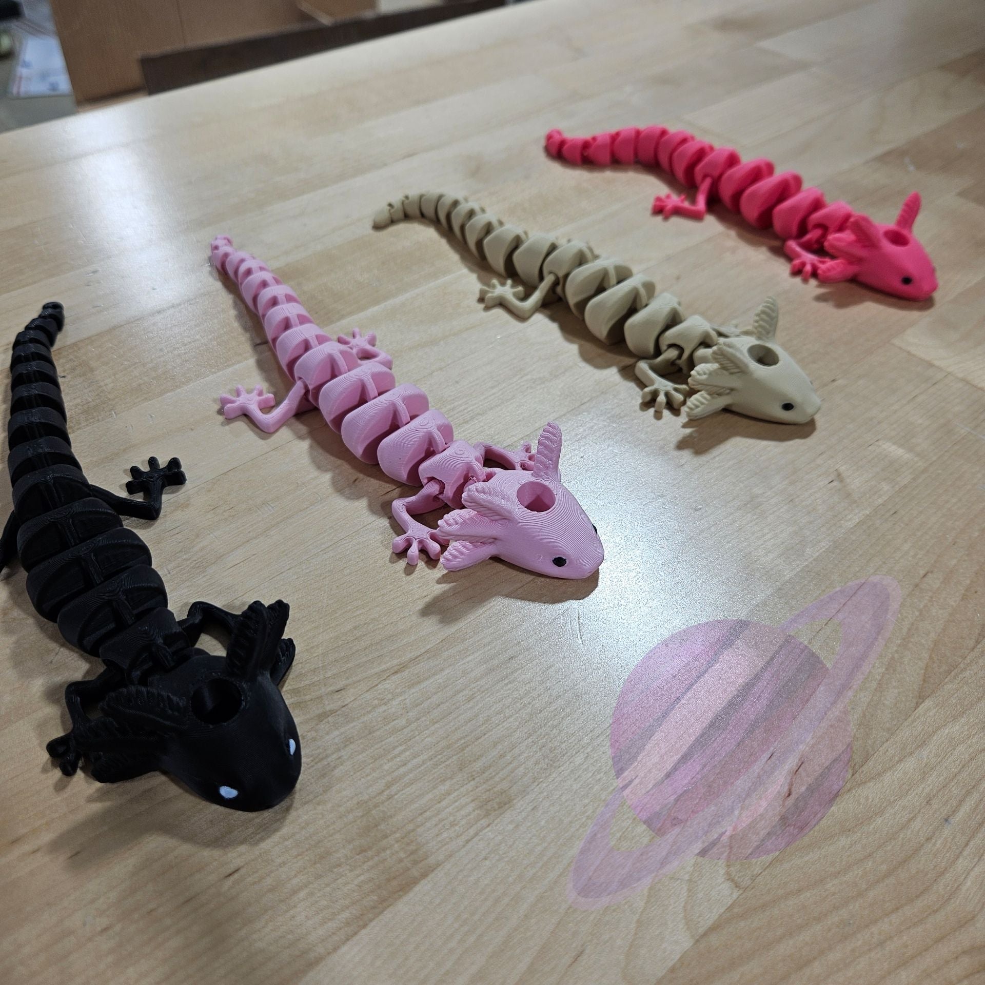 Axolotl- 3D PRINTED STRAW BUDDY - Like A Duchess