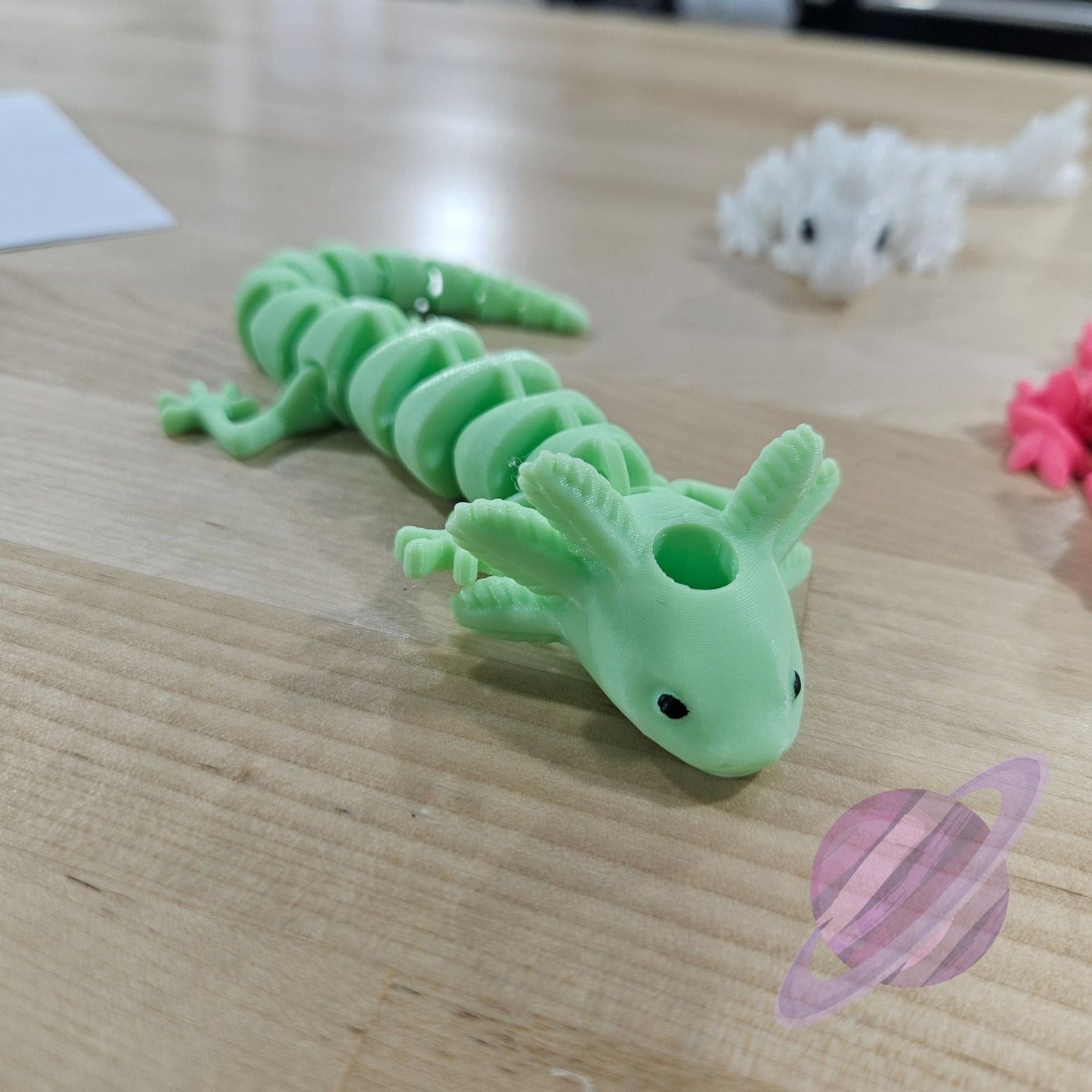 Axolotl- 3D PRINTED STRAW BUDDY - Like A Duchess