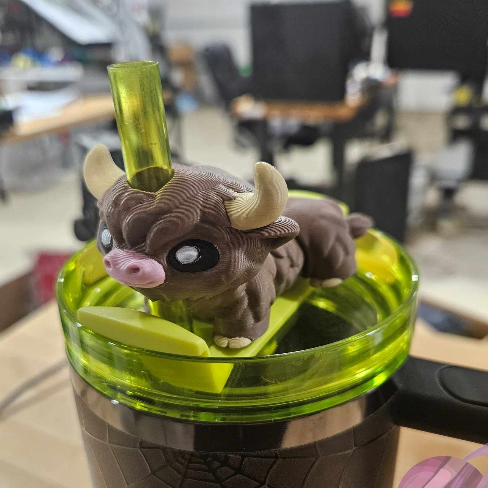 HIGHLAND COW-3D PRINTED STRAW BUDDY - Like A Duchess